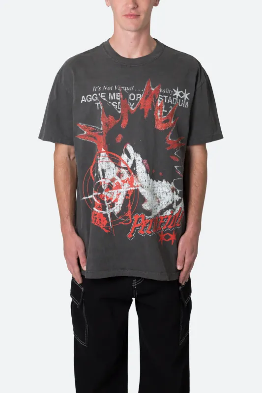 Peroxide Band Tee - Washed Black sold by MNML