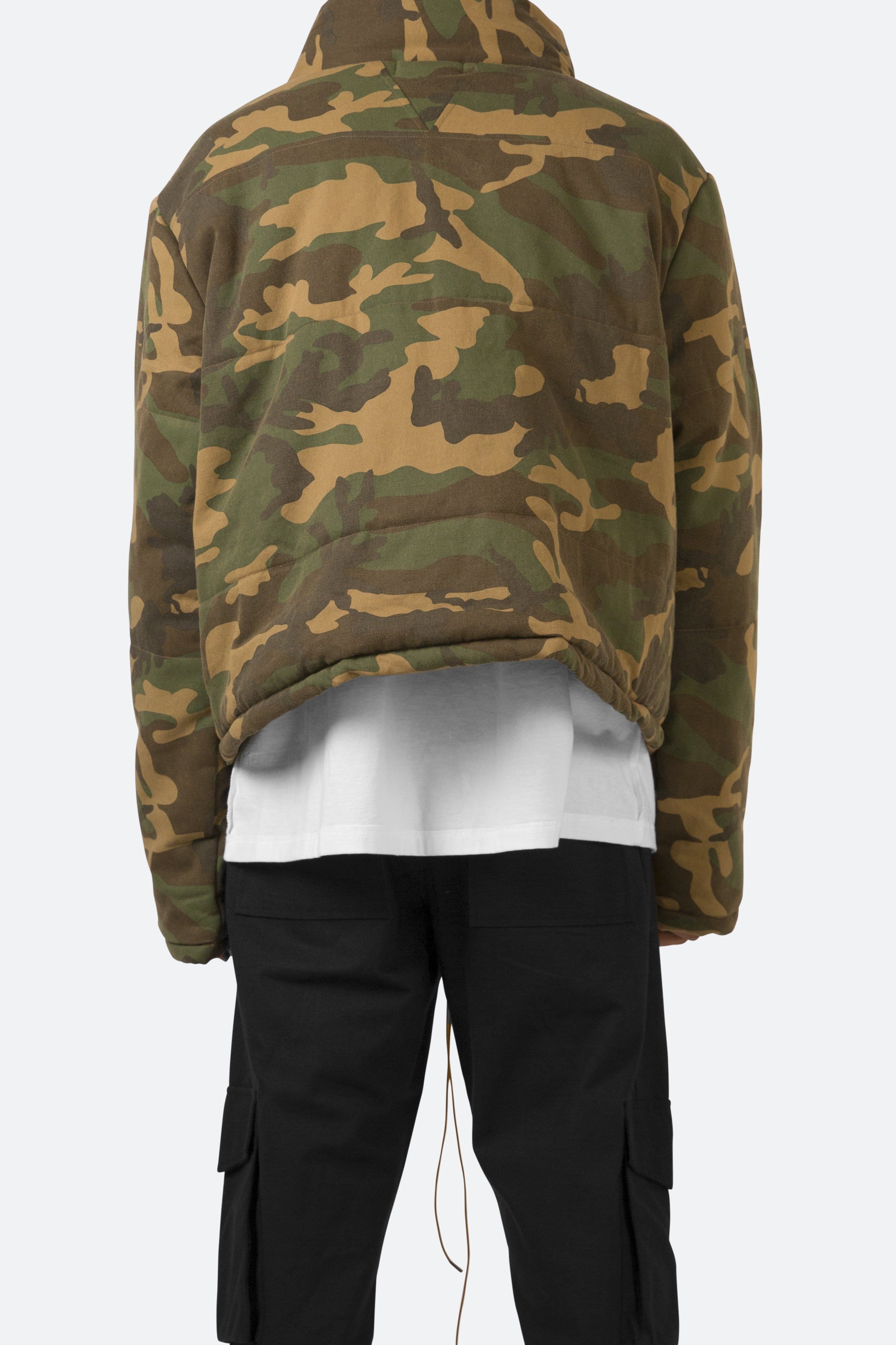 Cropped Puffer Jacket - Camo sold by MNML product image thumbnail 6