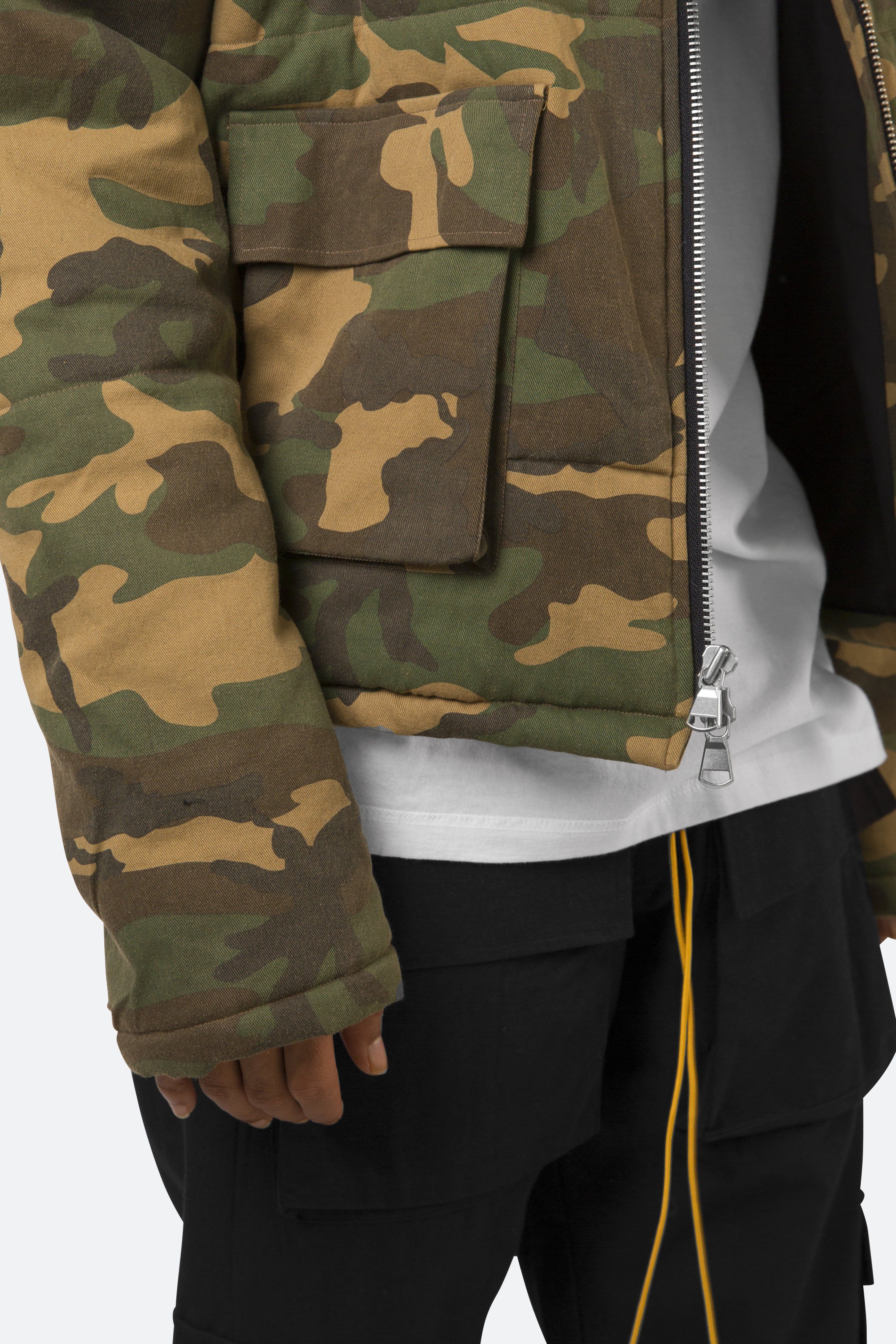 Cropped Puffer Jacket - Camo sold by MNML product image thumbnail 8
