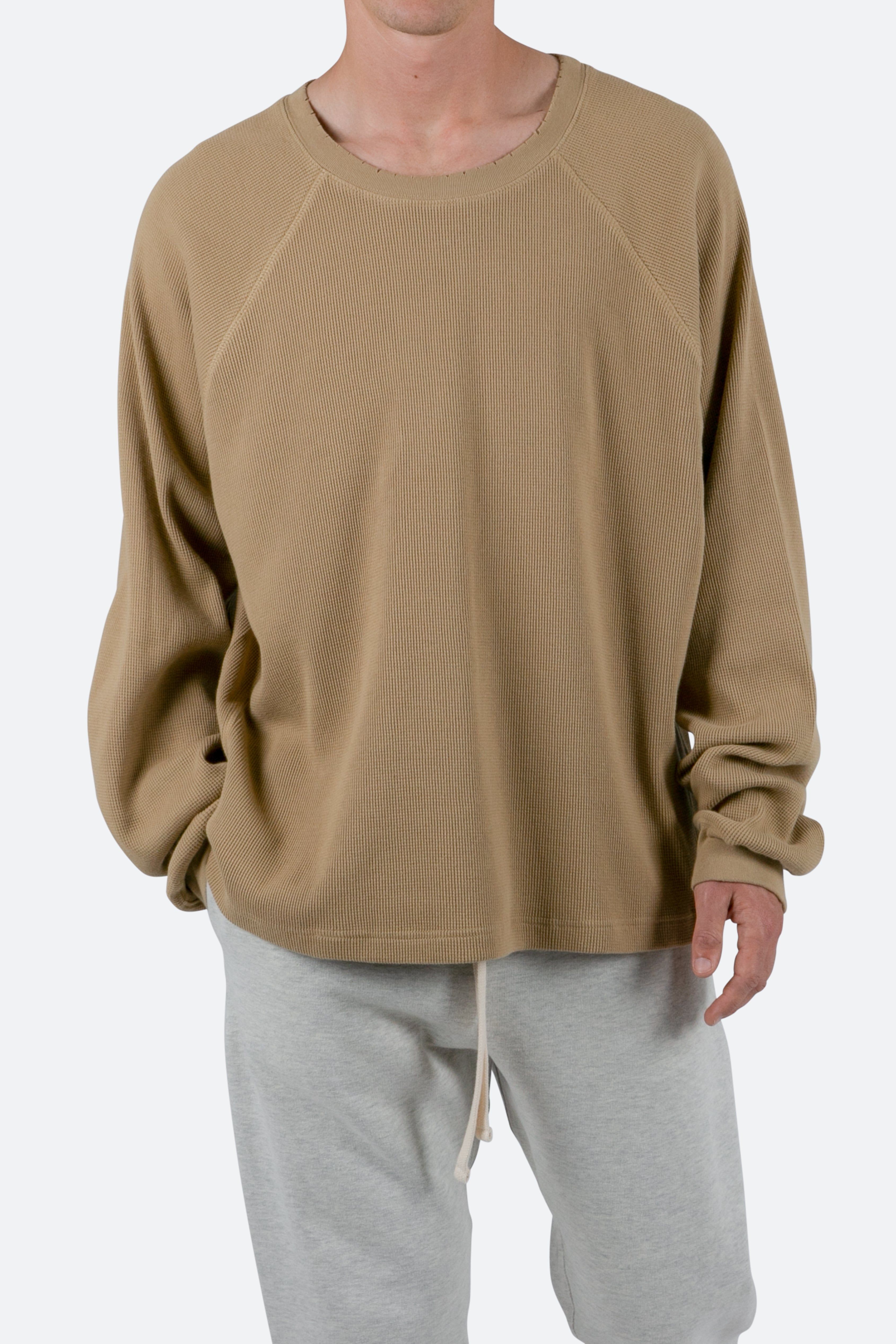 Heavy Thermal L/S Tee - Brown sold by MNML product image thumbnail 6