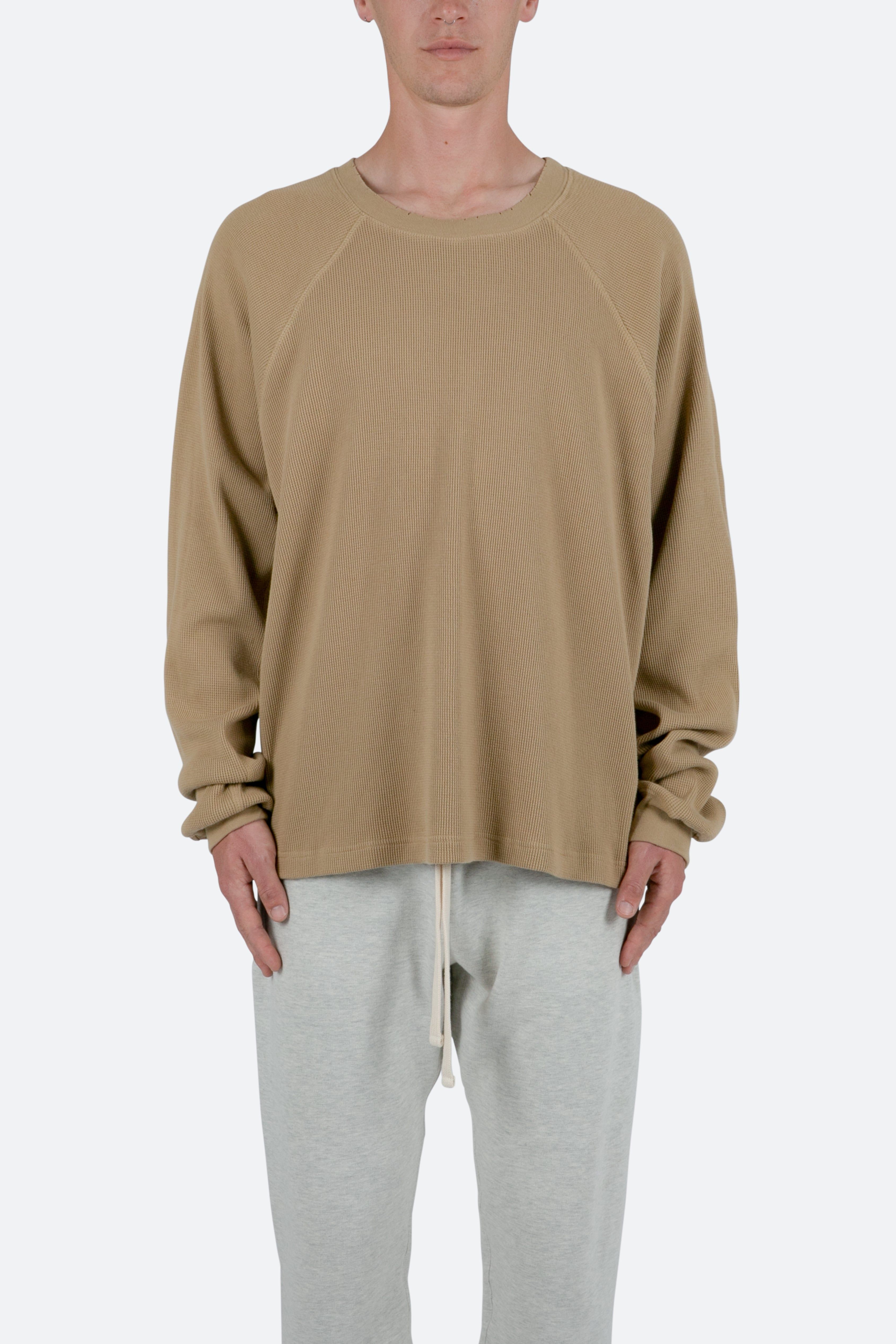 Heavy Thermal L/S Tee - Brown sold by MNML product image thumbnail 2