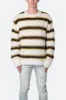 Striped Mohair Sweater - White sold by MNML