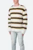 Striped Mohair Sweater - White sold by MNML