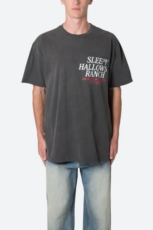 Sleepy Hallows Tee - Washed Black sold by MNML