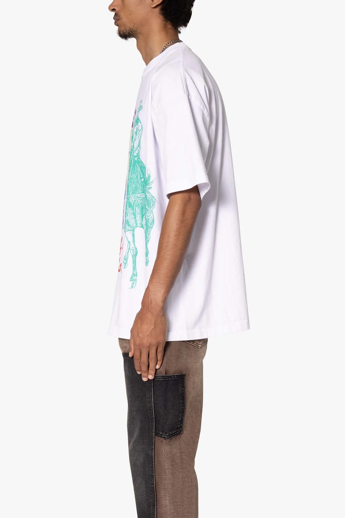 Rodeo Tee - White sold by MNML product image thumbnail 4