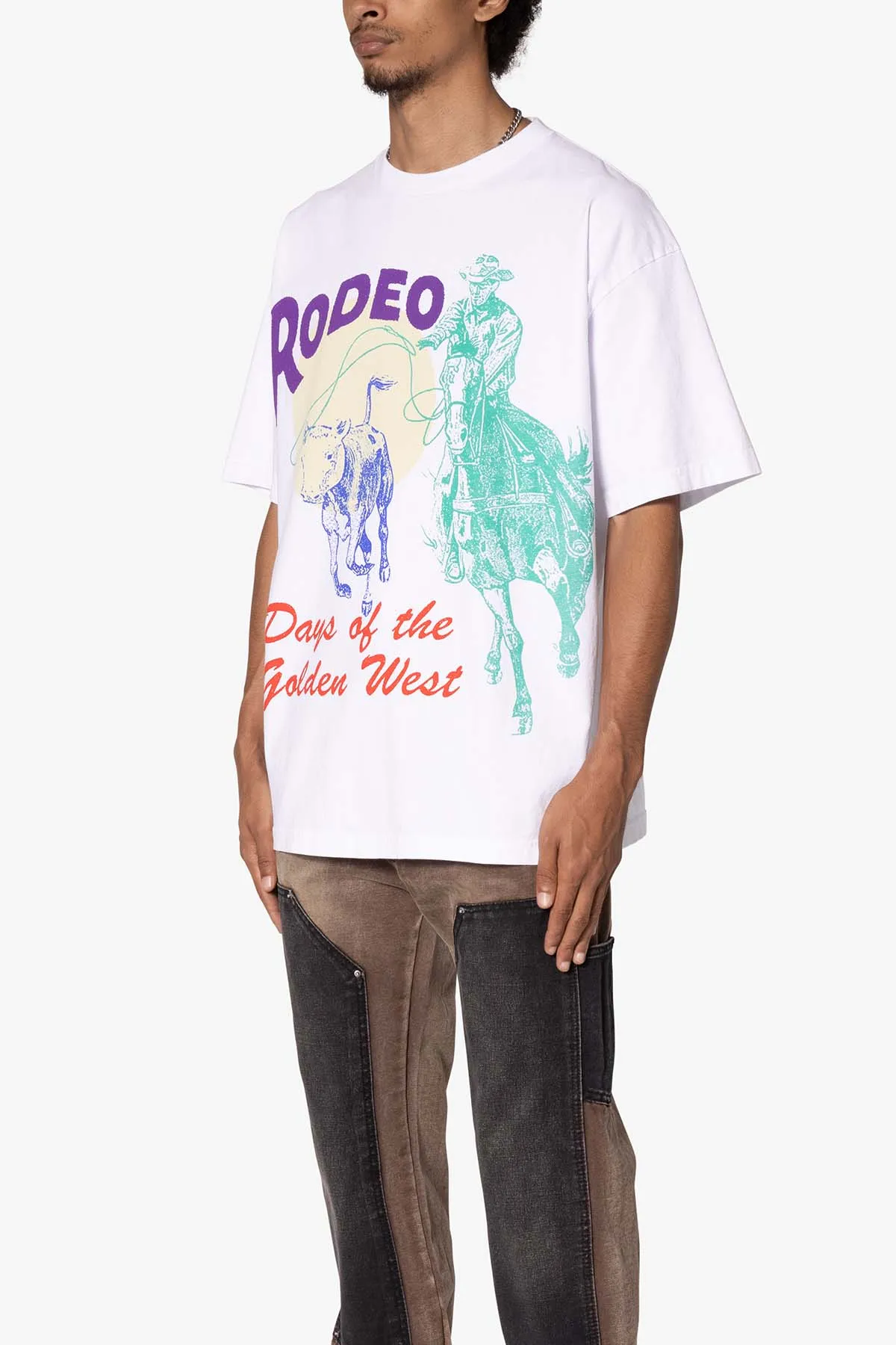 Rodeo Tee - White sold by MNML product image thumbnail 3