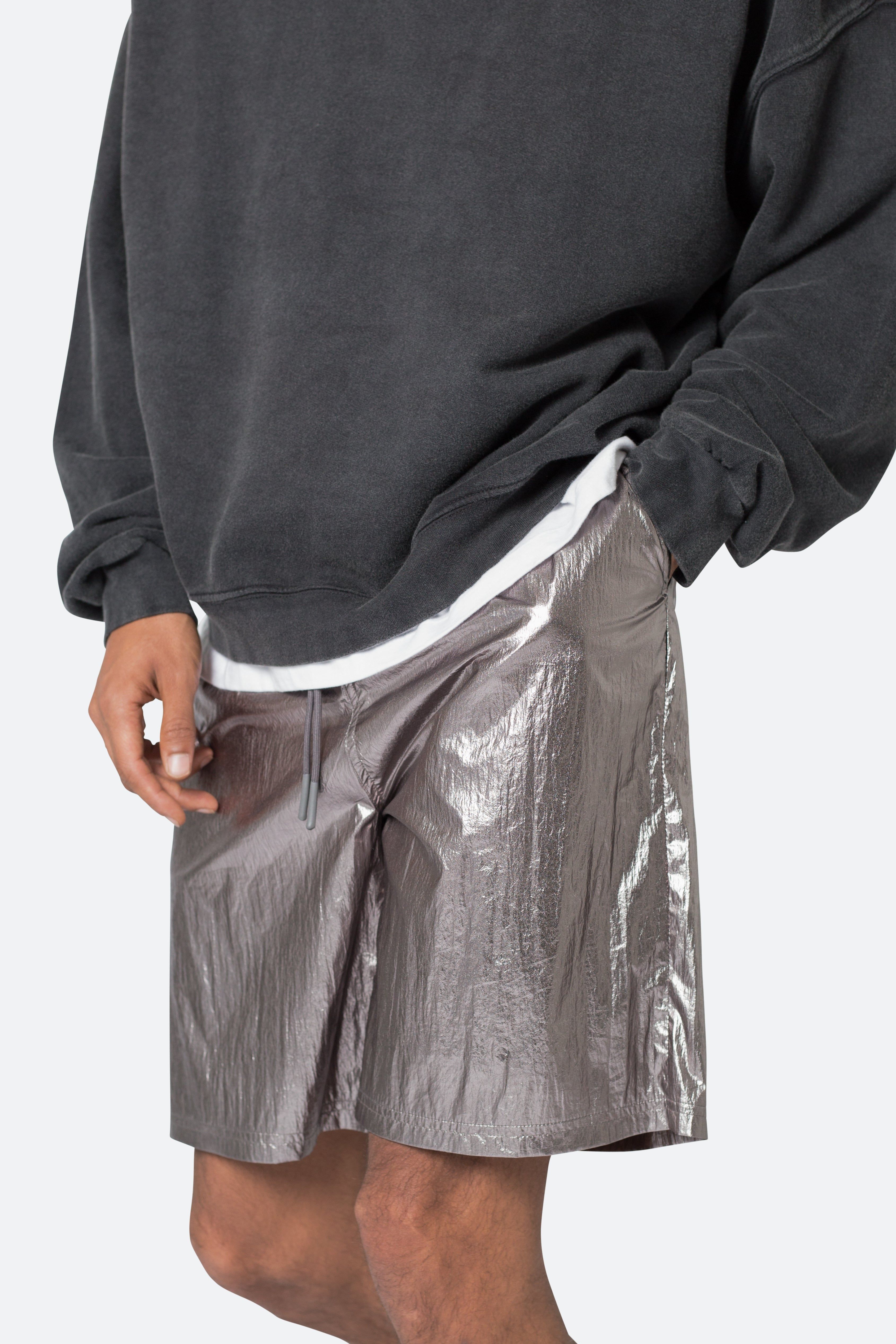 Metallic Lightweight Shorts - Gunmetal sold by MNML product image thumbnail 2