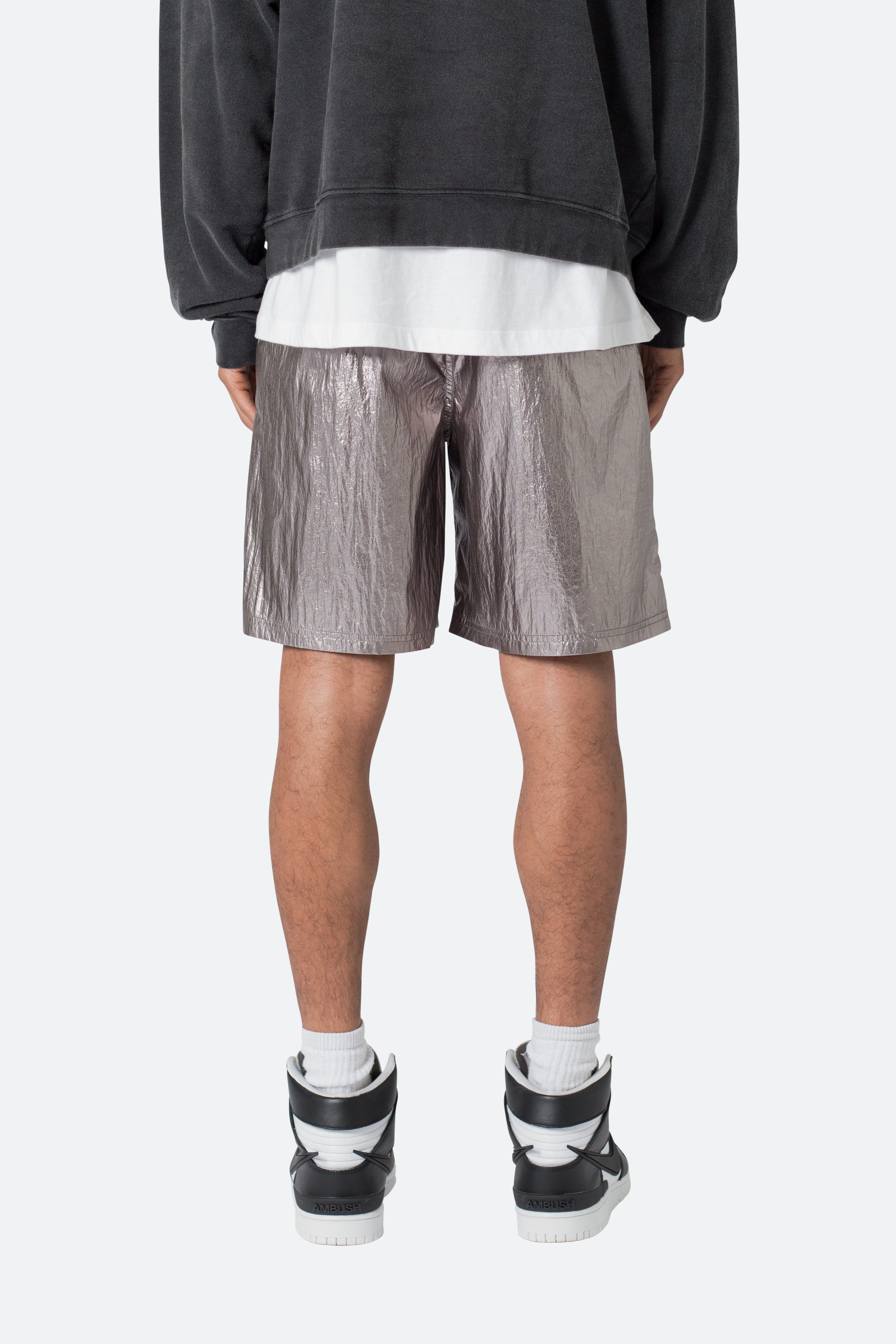 Metallic Lightweight Shorts - Gunmetal sold by MNML product image thumbnail 6