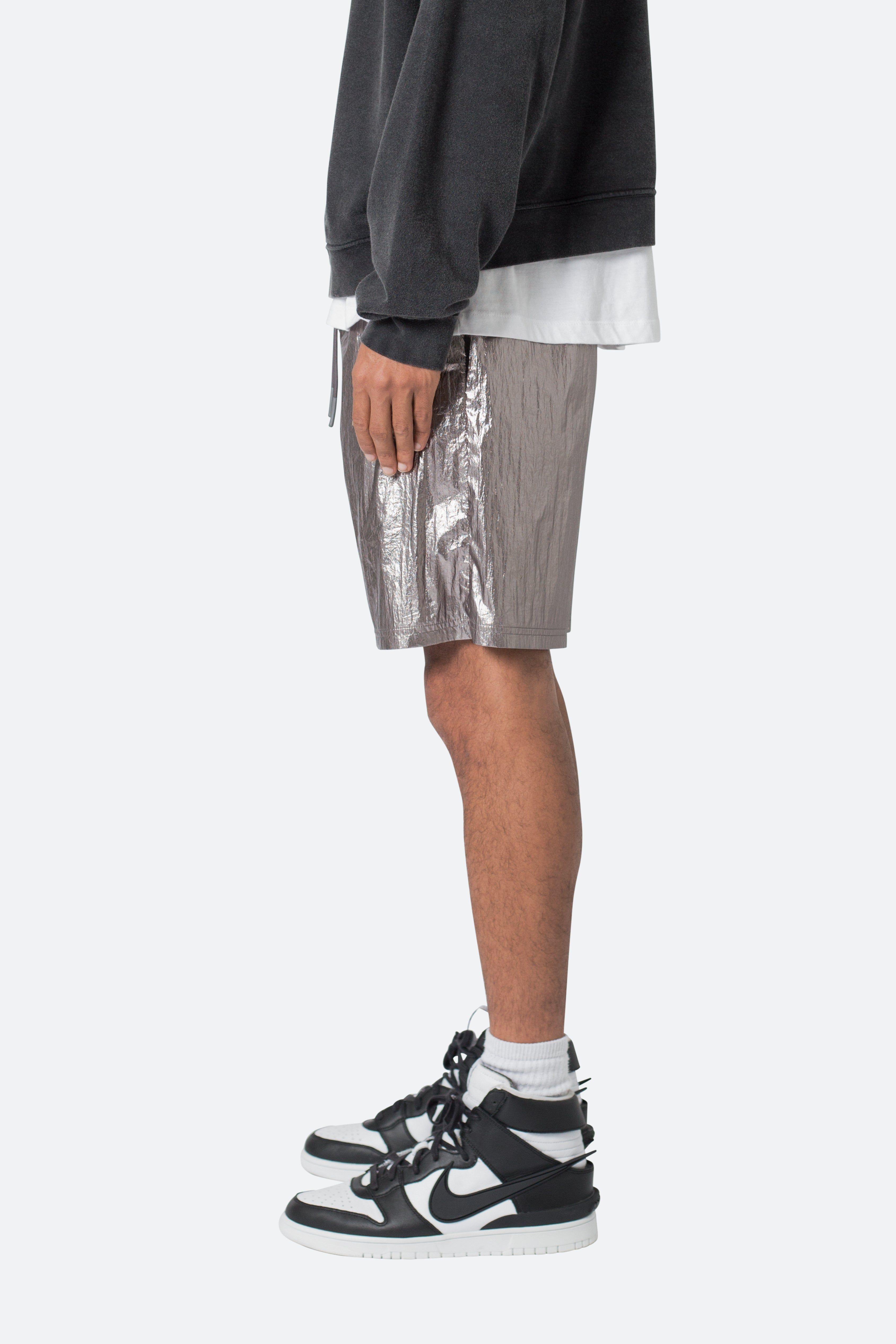 Metallic Lightweight Shorts - Gunmetal sold by MNML product image thumbnail 5