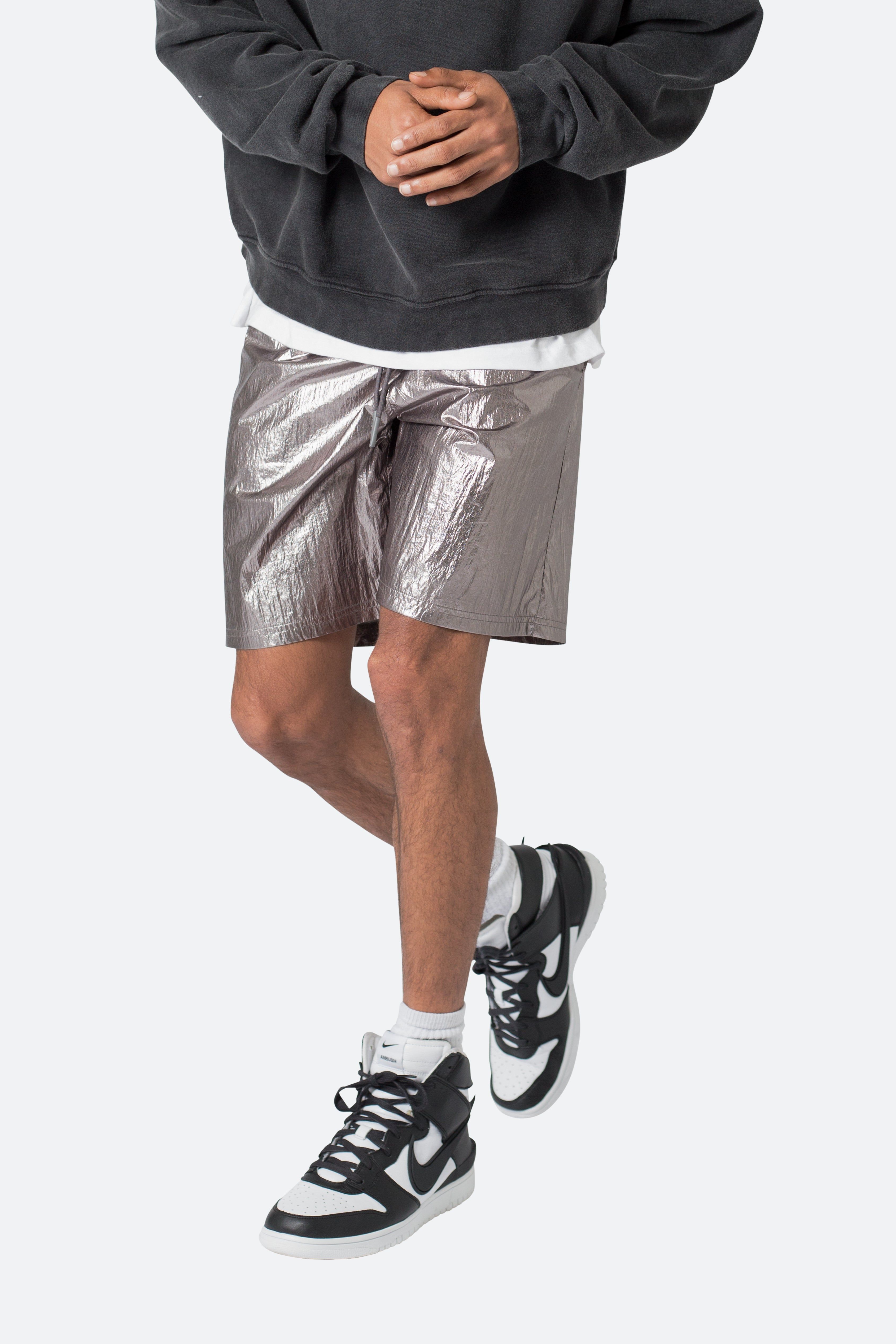 Metallic Lightweight Shorts - Gunmetal sold by MNML product image thumbnail 7