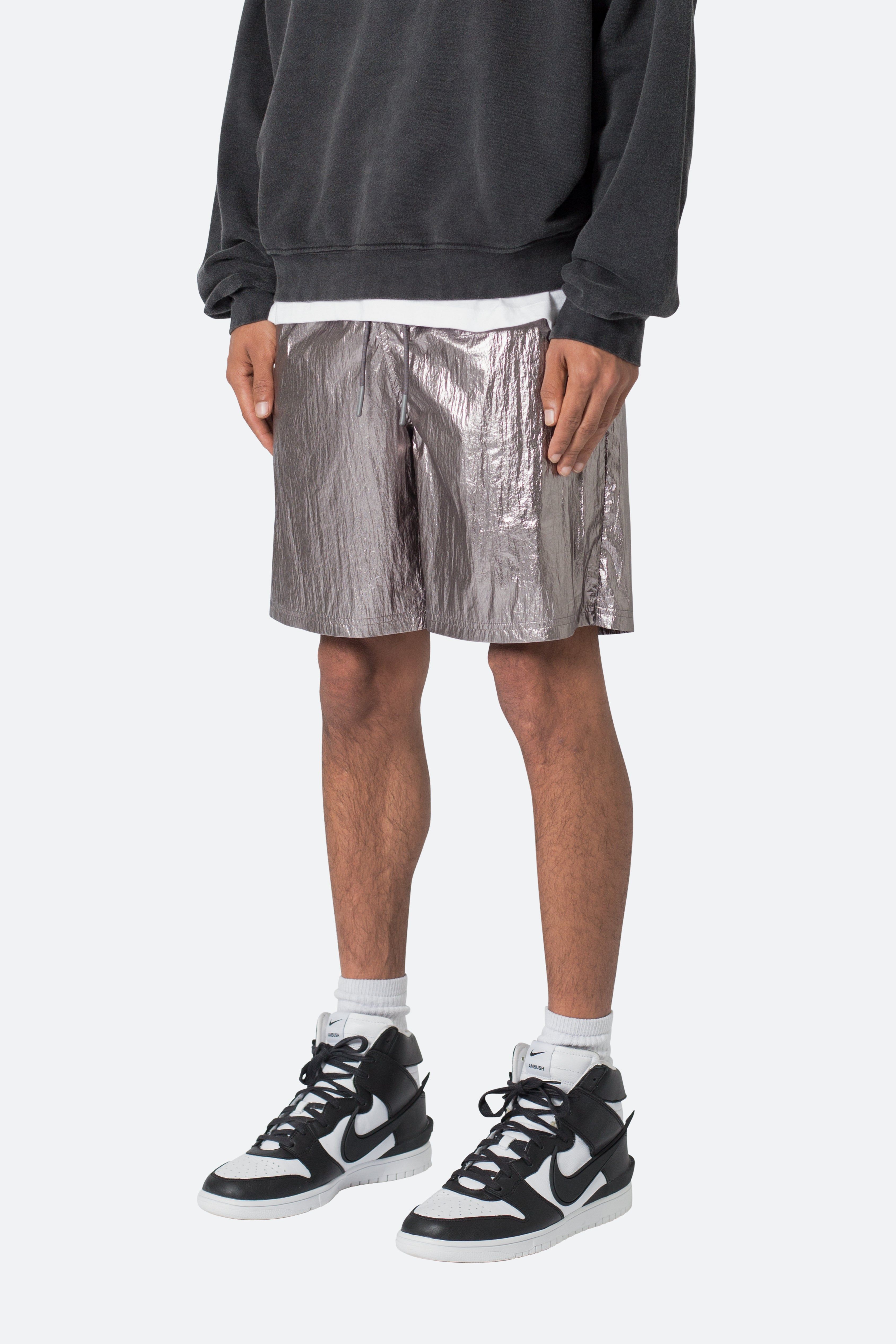 Metallic Lightweight Shorts - Gunmetal sold by MNML product image thumbnail 4