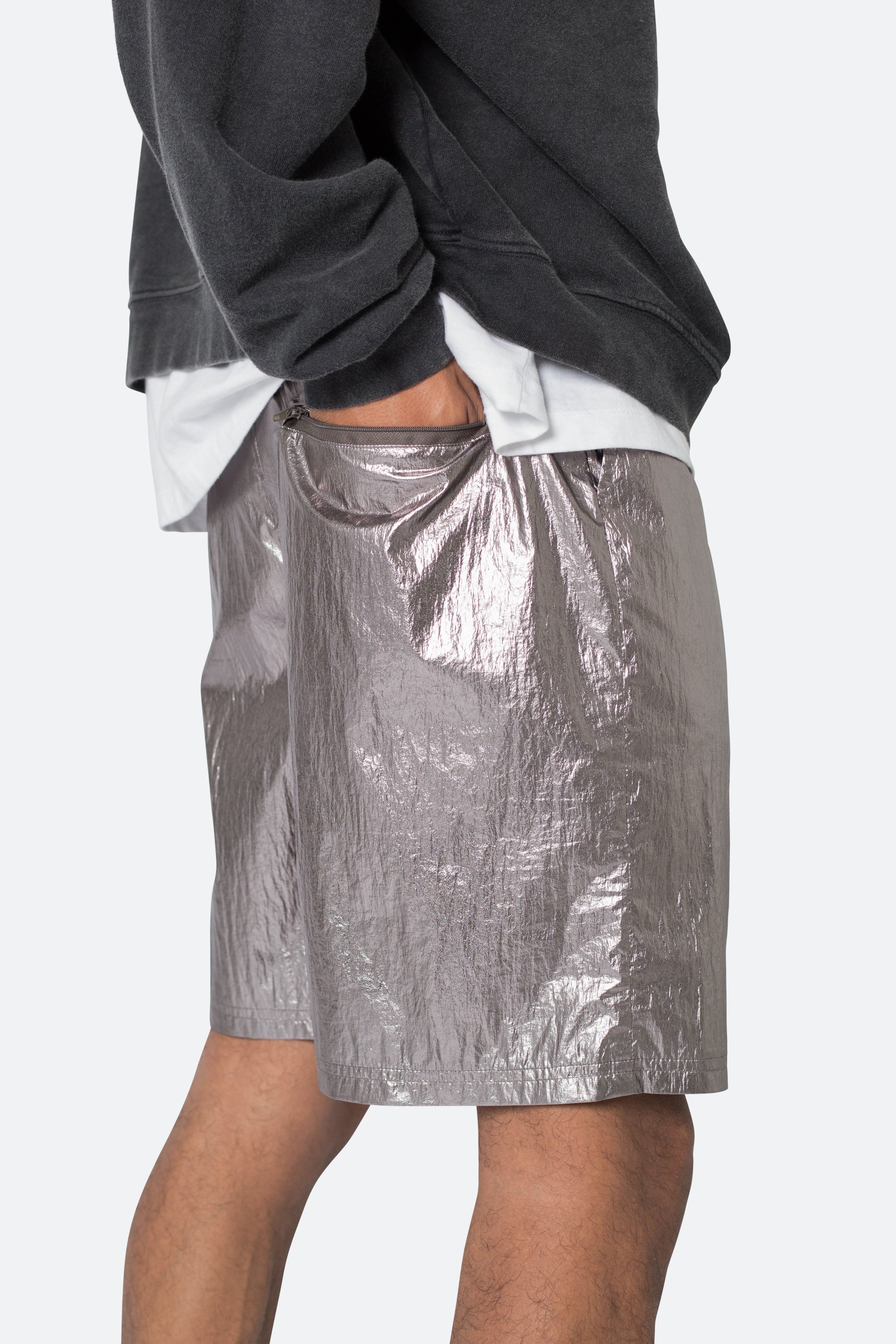 Metallic Lightweight Shorts - Gunmetal sold by MNML product image thumbnail 8