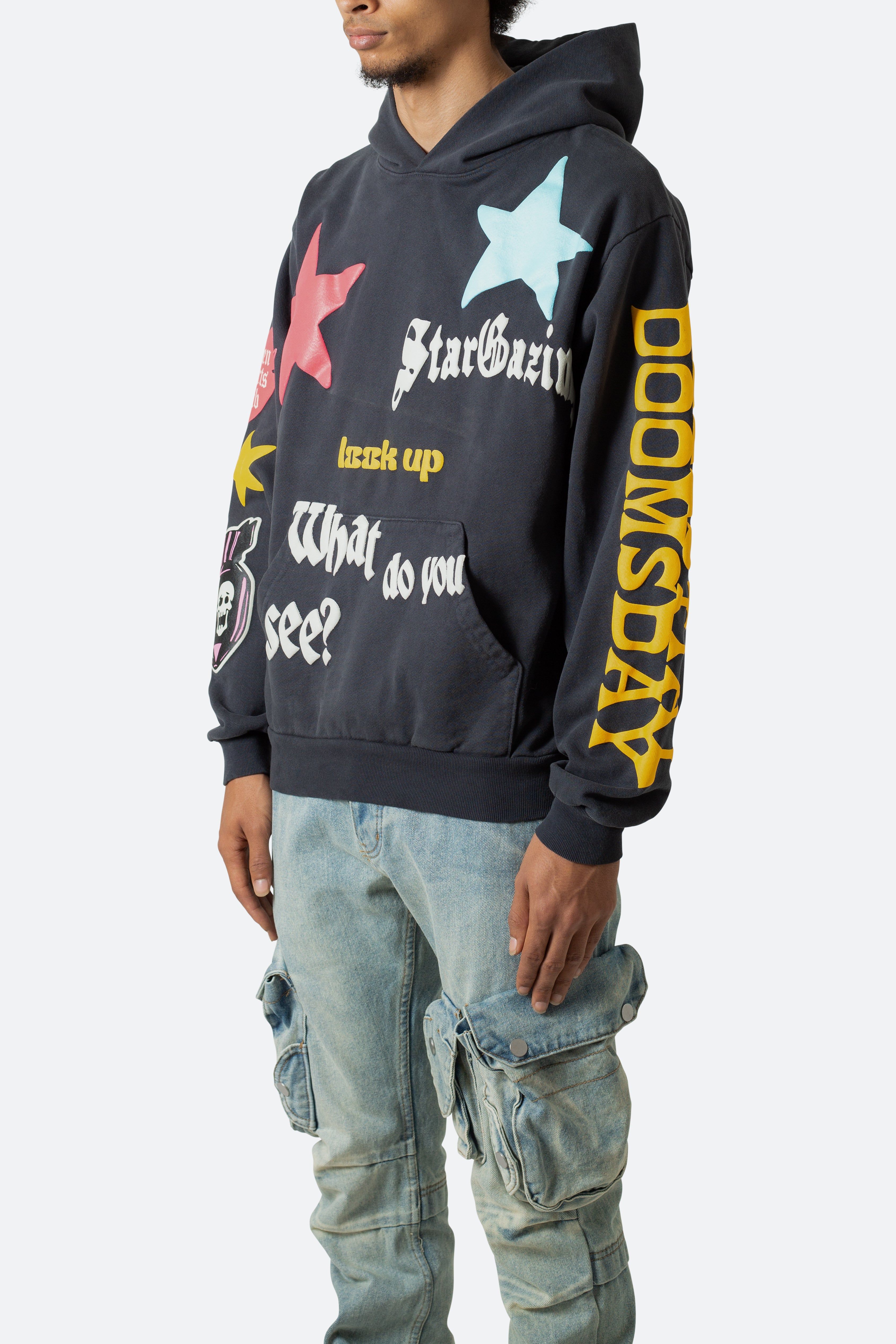 Star Gazing Hoodie - Charcoal Grey sold by MNML product image thumbnail 4