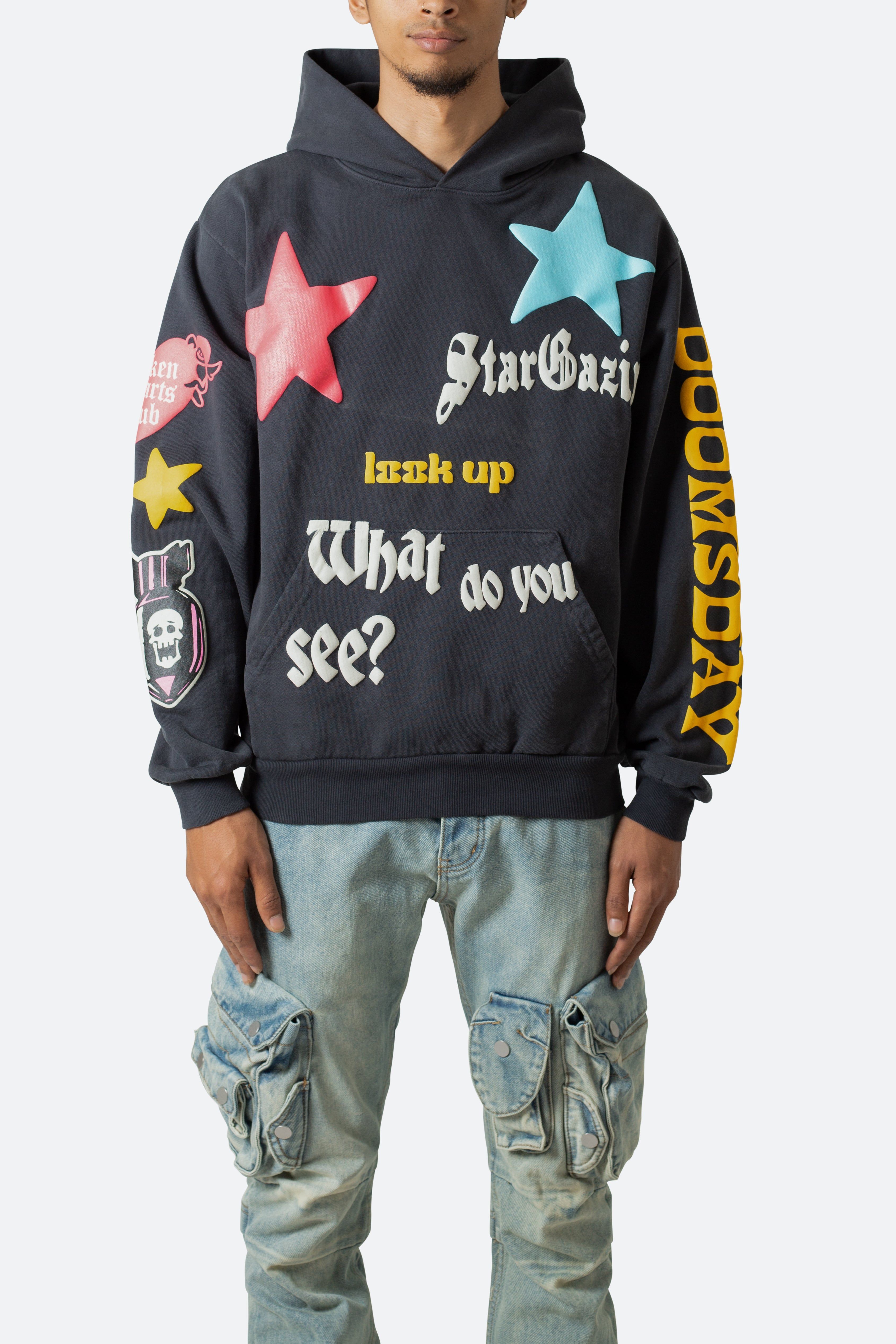 Star Gazing Hoodie - Charcoal Grey sold by MNML product image thumbnail 3
