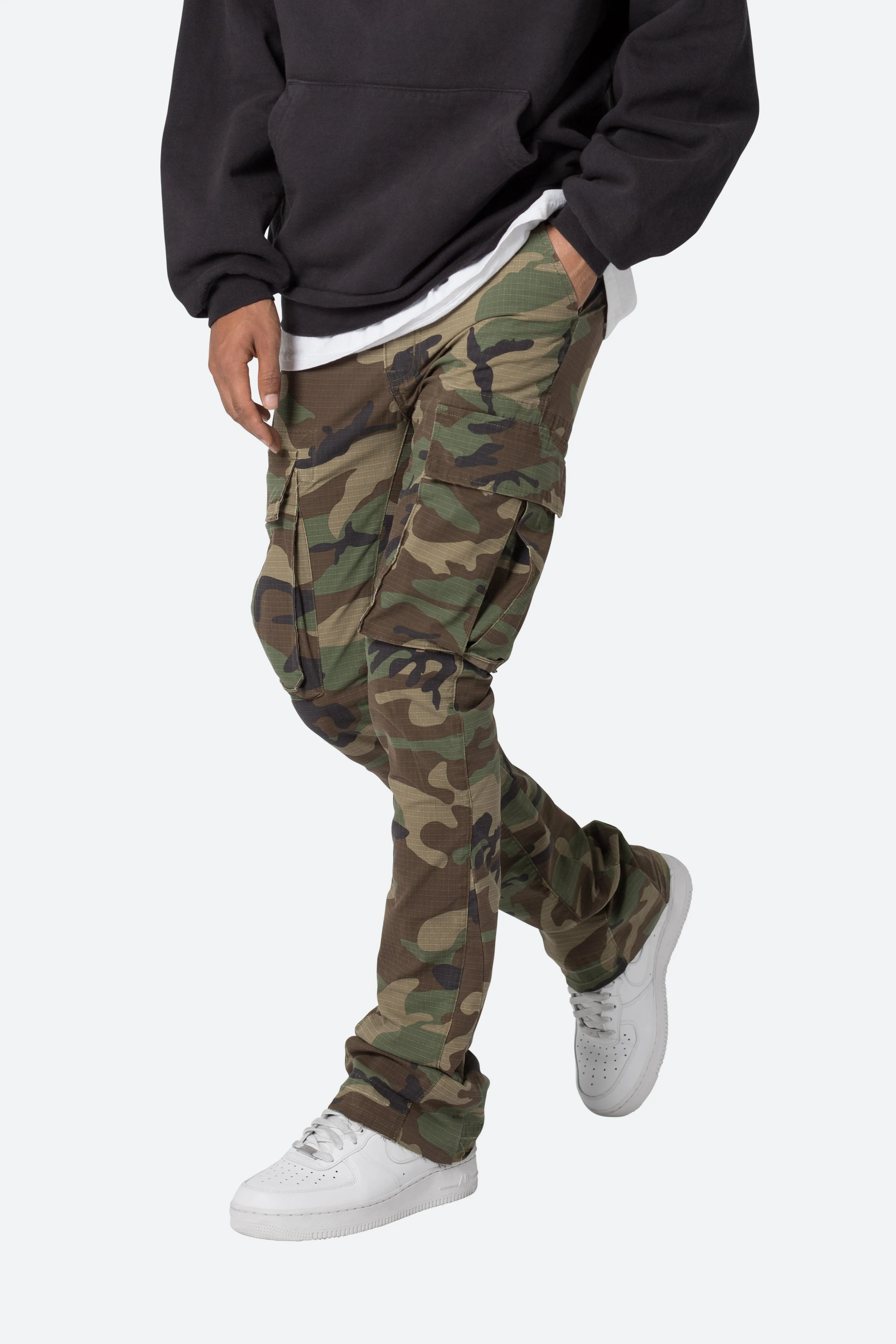 X516 Skinny Stacked Cargo Denim - Camo sold by MNML product image thumbnail 2