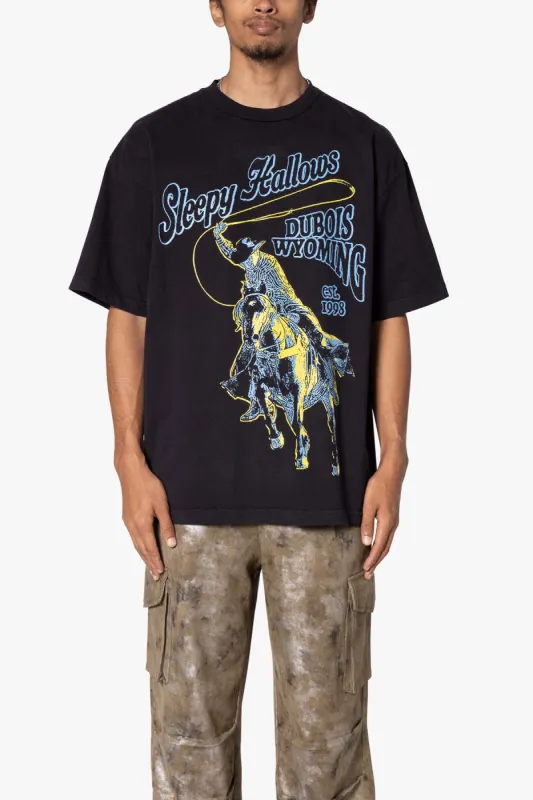 Lasso Tee - Washed Black sold by MNML