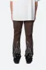 B517 Leather Flare Flame Pants - Brown/Black sold by MNML