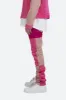 D354 Patchwork Straight Denim - Pink sold by MNML