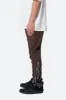 B517 Leather Flare Flame Pants - Brown/Black sold by MNML