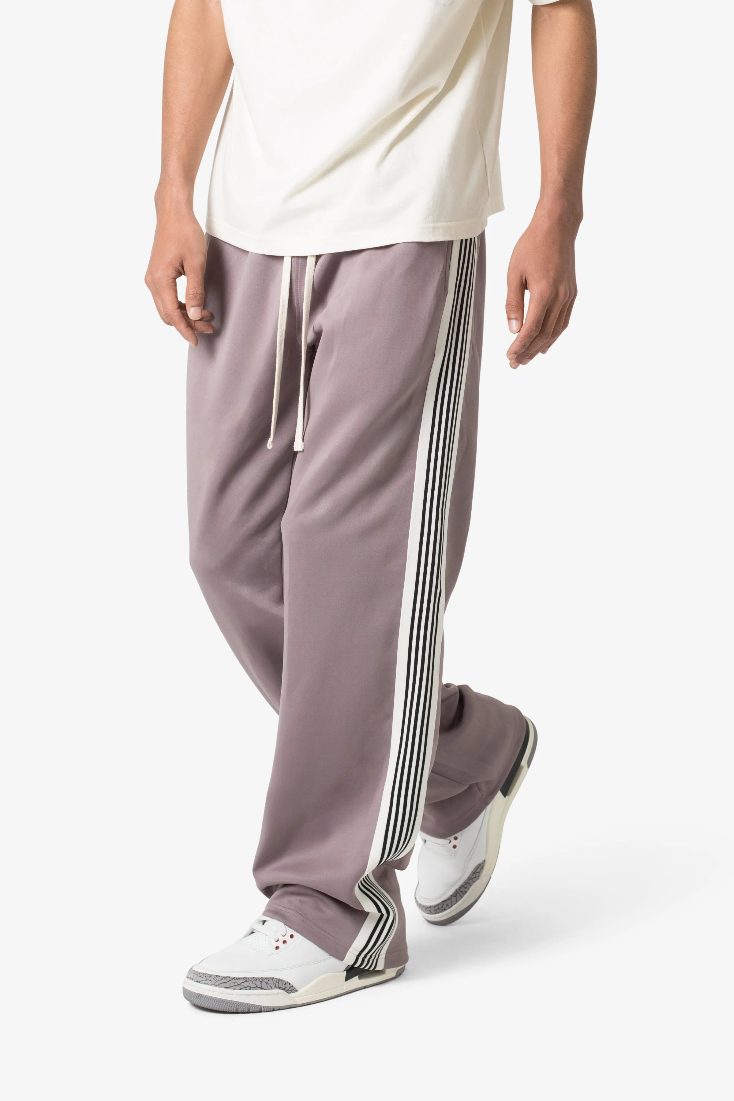 Tricot Side Stripe Pants - Mauve sold by MNML product image thumbnail 2