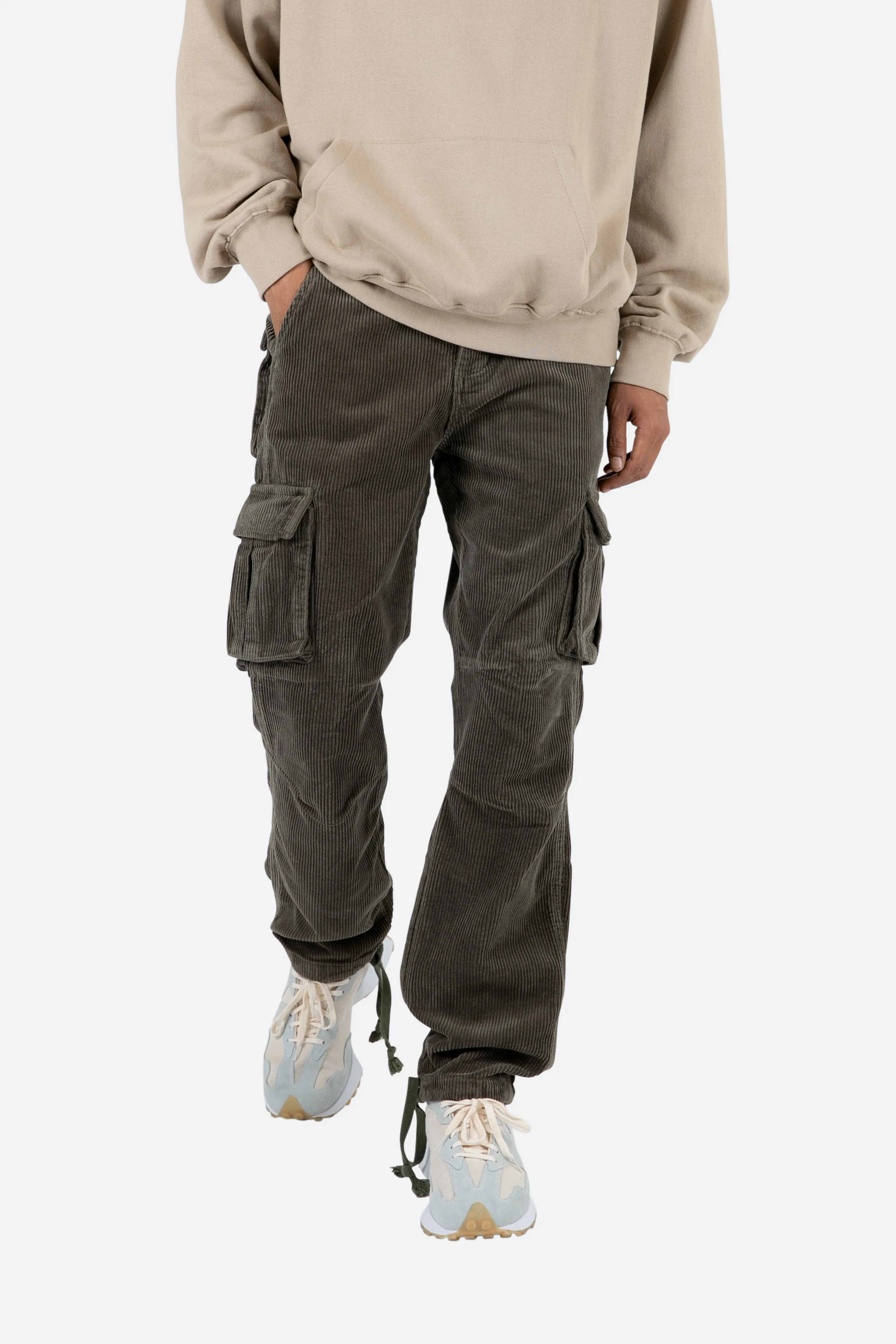 Vintage Corduroy Cargo Pants - Olive sold by MNML product image thumbnail 2