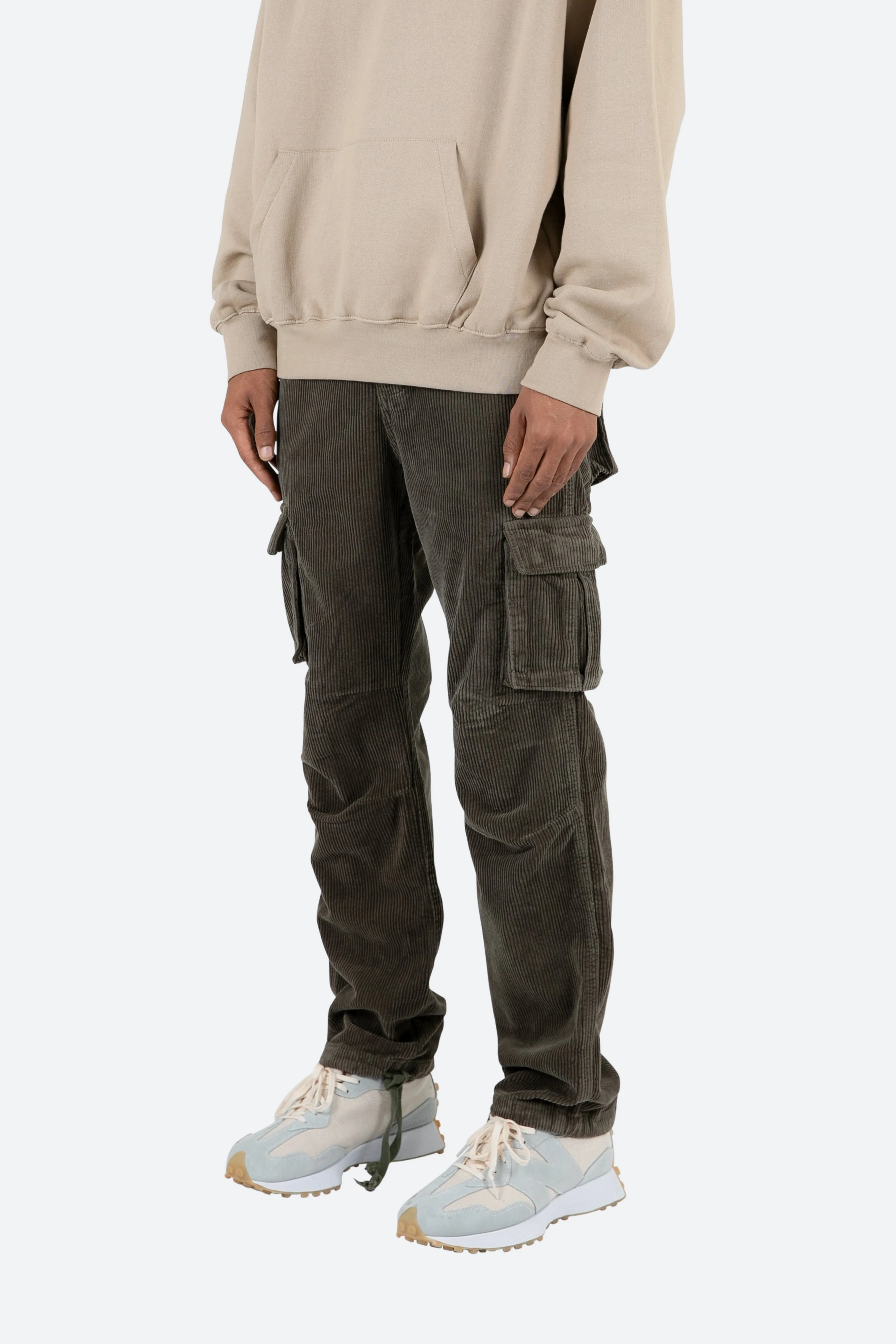 Vintage Corduroy Cargo Pants - Olive sold by MNML product image thumbnail 4