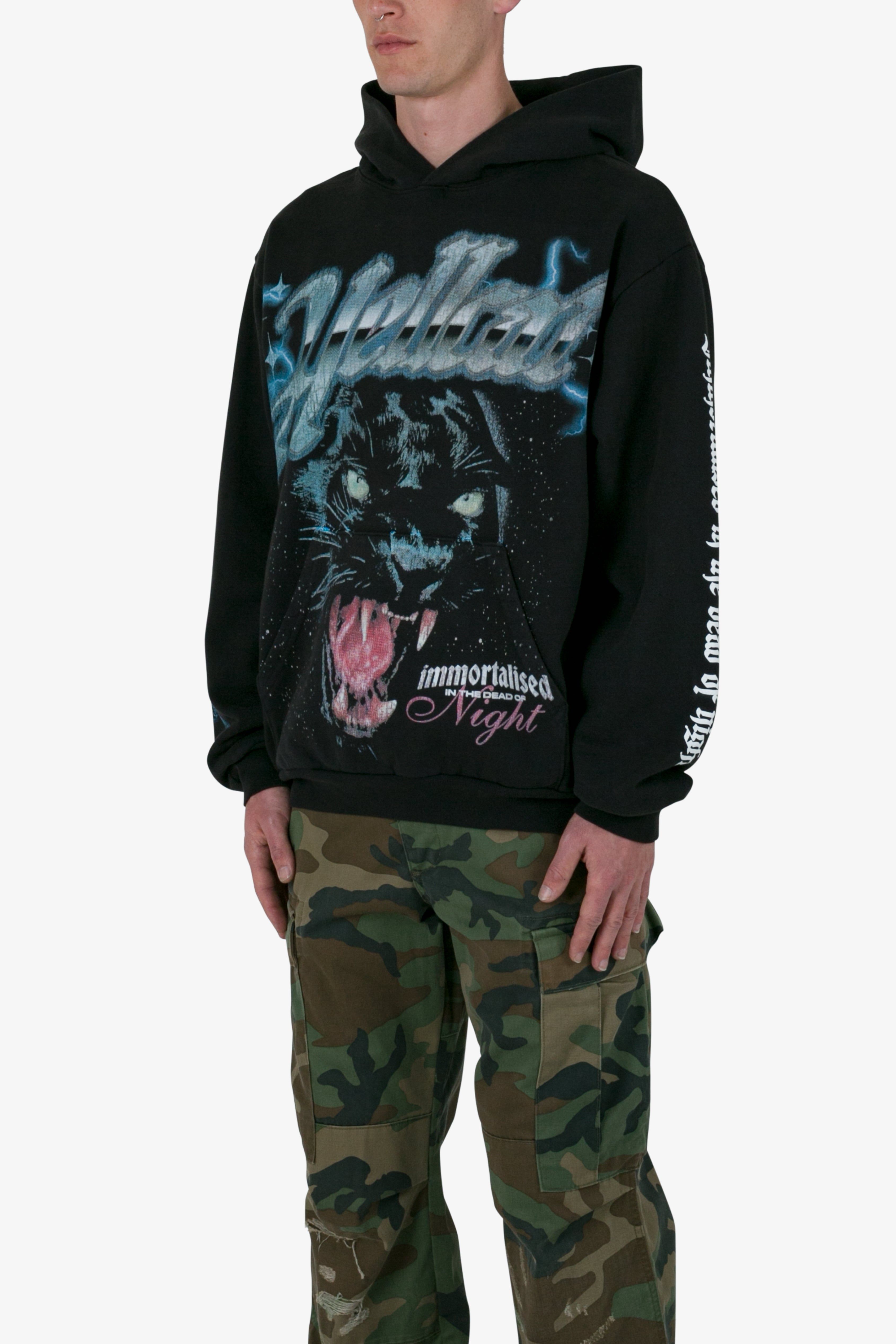 Hellcat Hoodie - Off Black sold by MNML product image thumbnail 4