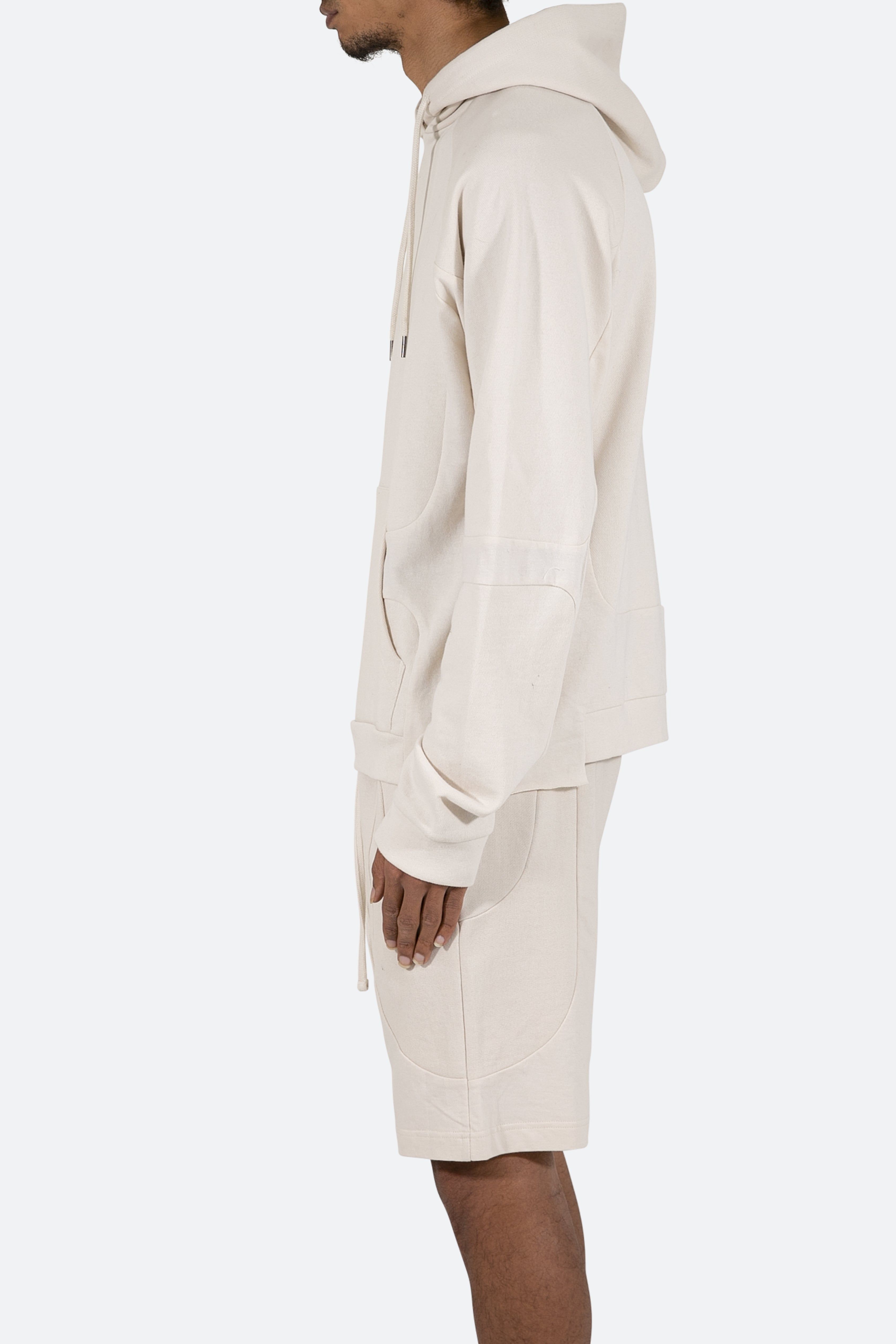Geo Paneled Hoodie - Off White sold by MNML product image thumbnail 5