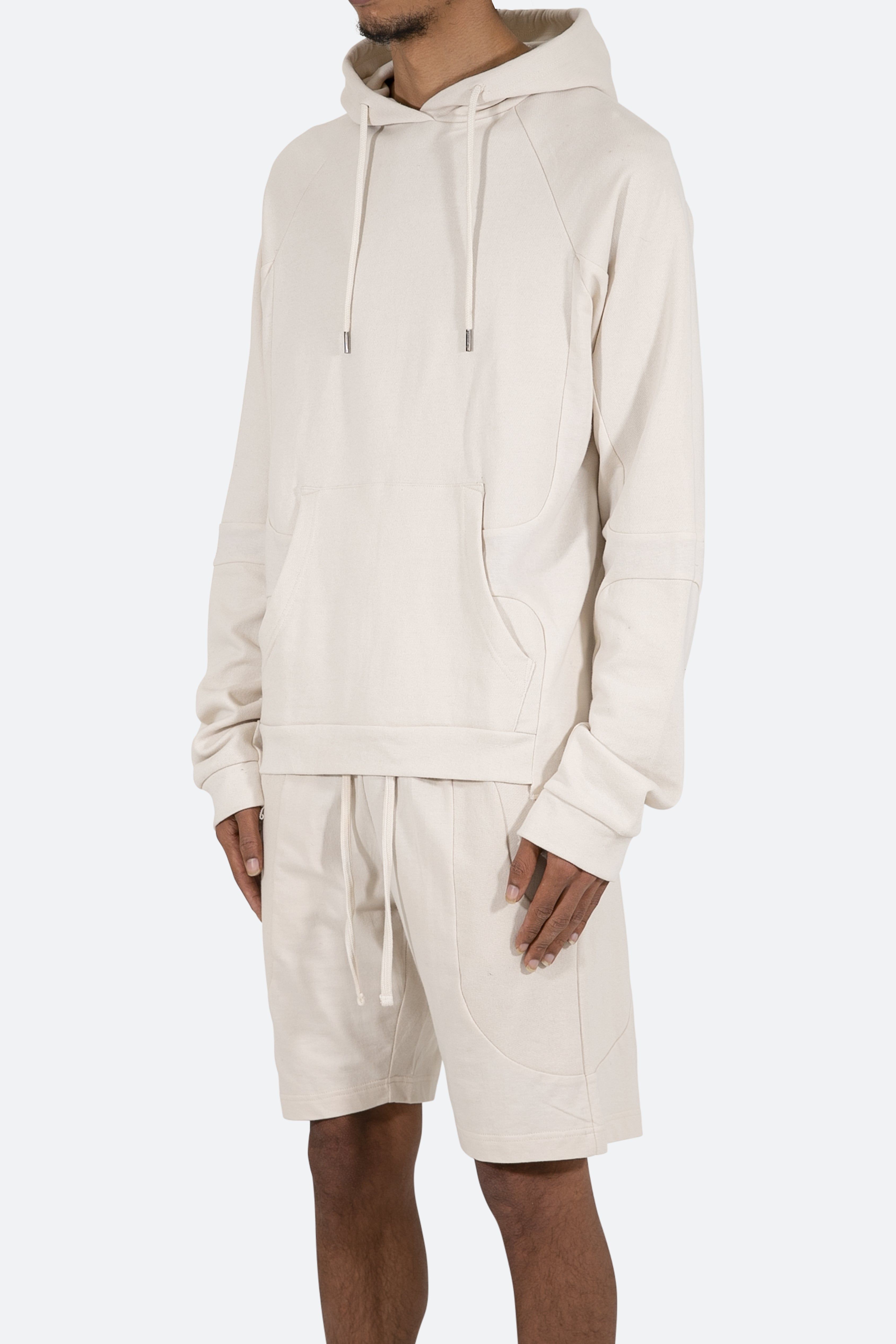 Geo Paneled Hoodie - Off White sold by MNML product image thumbnail 4