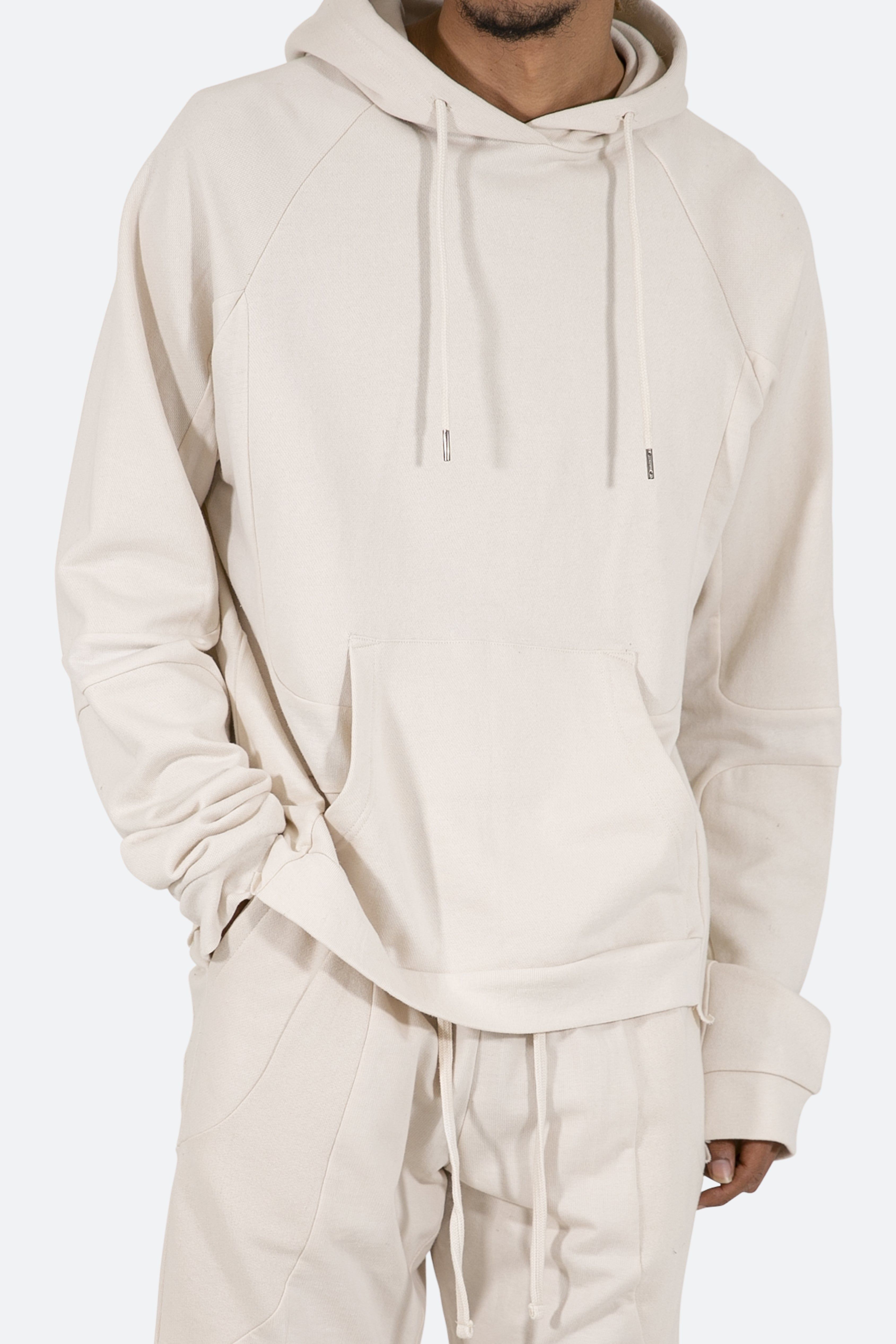 Geo Paneled Hoodie - Off White sold by MNML product image thumbnail 2