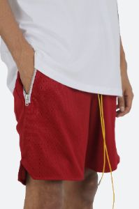 Basic Mesh Shorts - Red sold by MNML