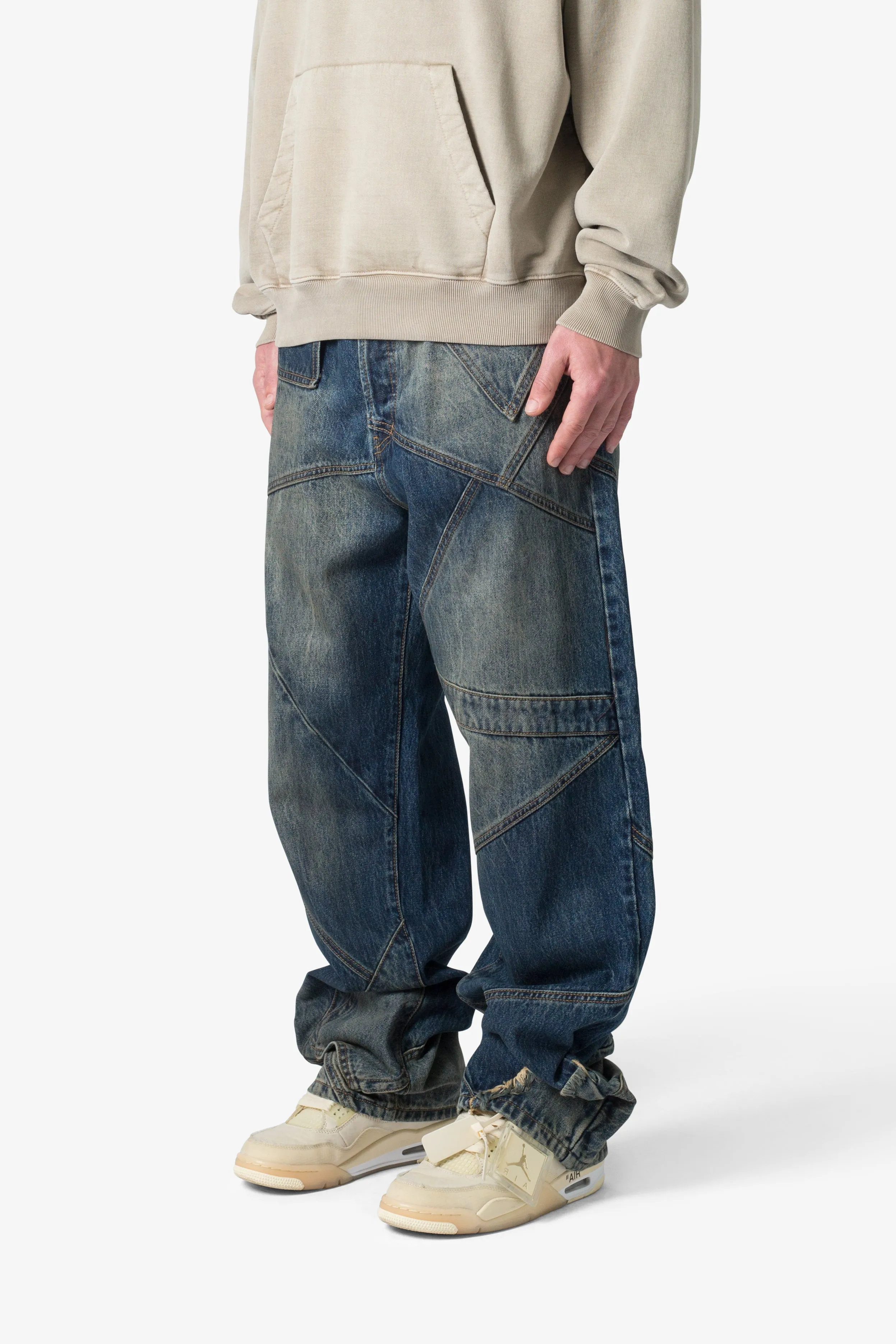 Ultra Baggy Upcycled Denim - Blue sold by MNML product image thumbnail 4