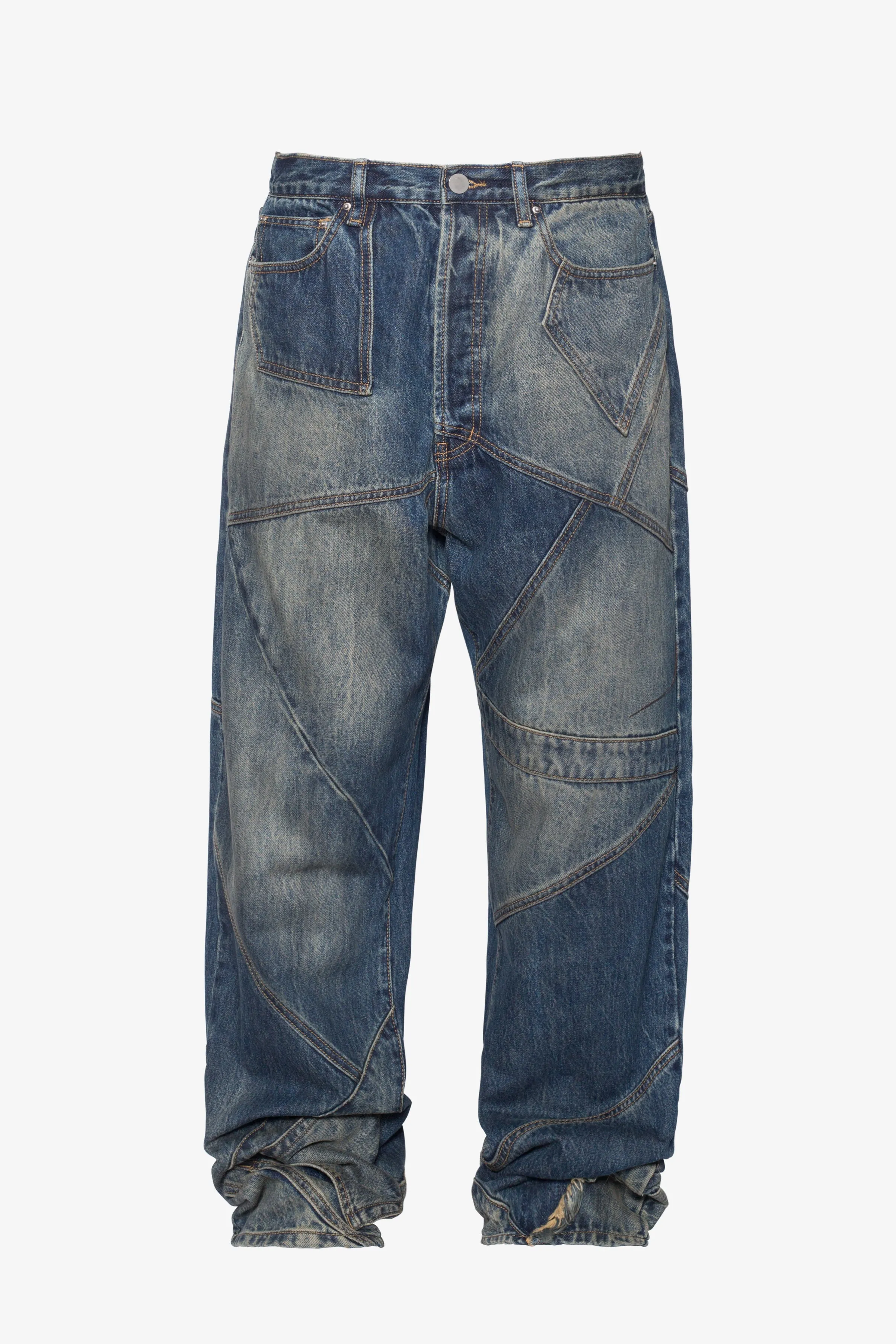 Ultra Baggy Upcycled Denim - Blue sold by MNML product image thumbnail 2