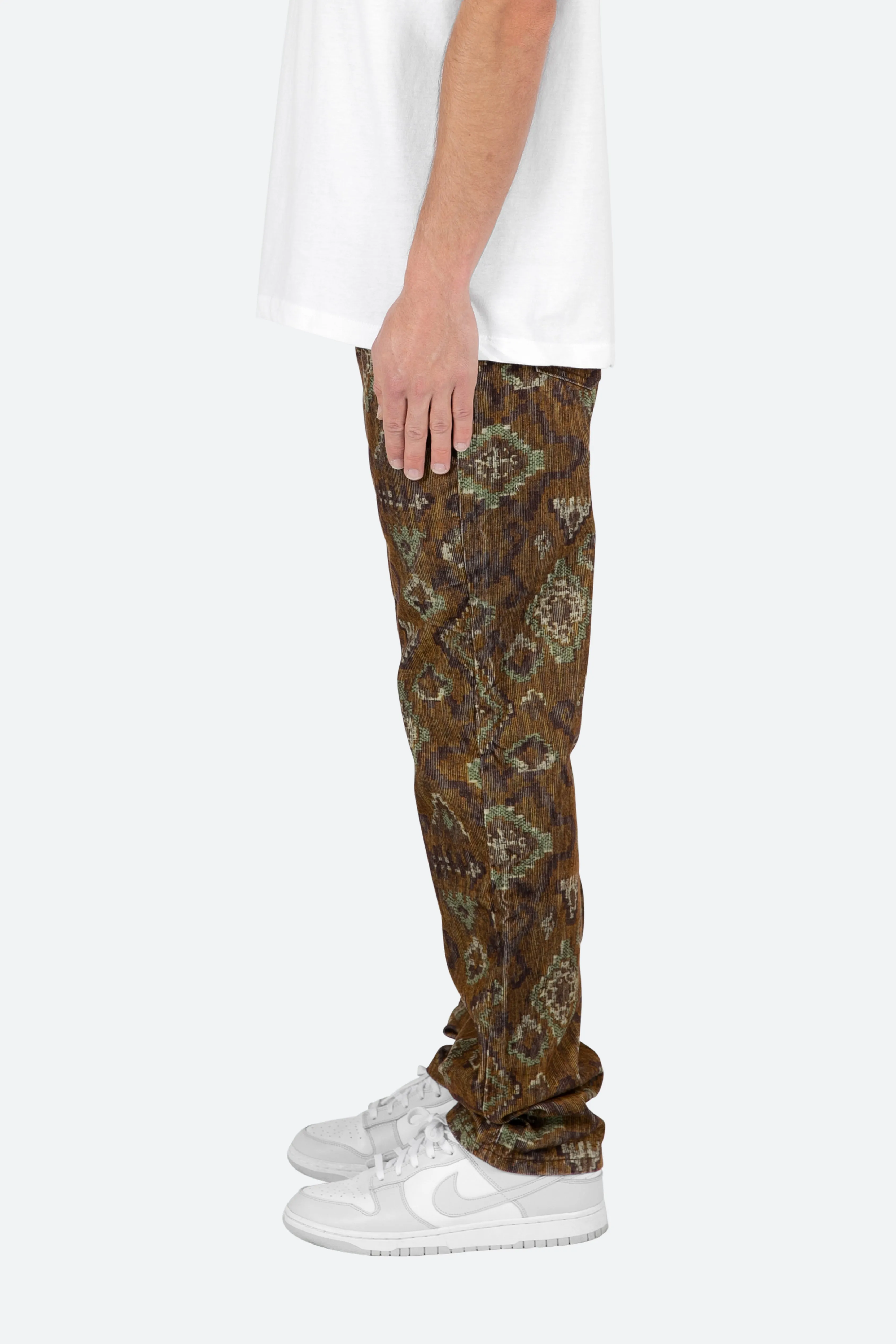 V129 Pattern Baggy Denim - Brown sold by MNML product image thumbnail 5