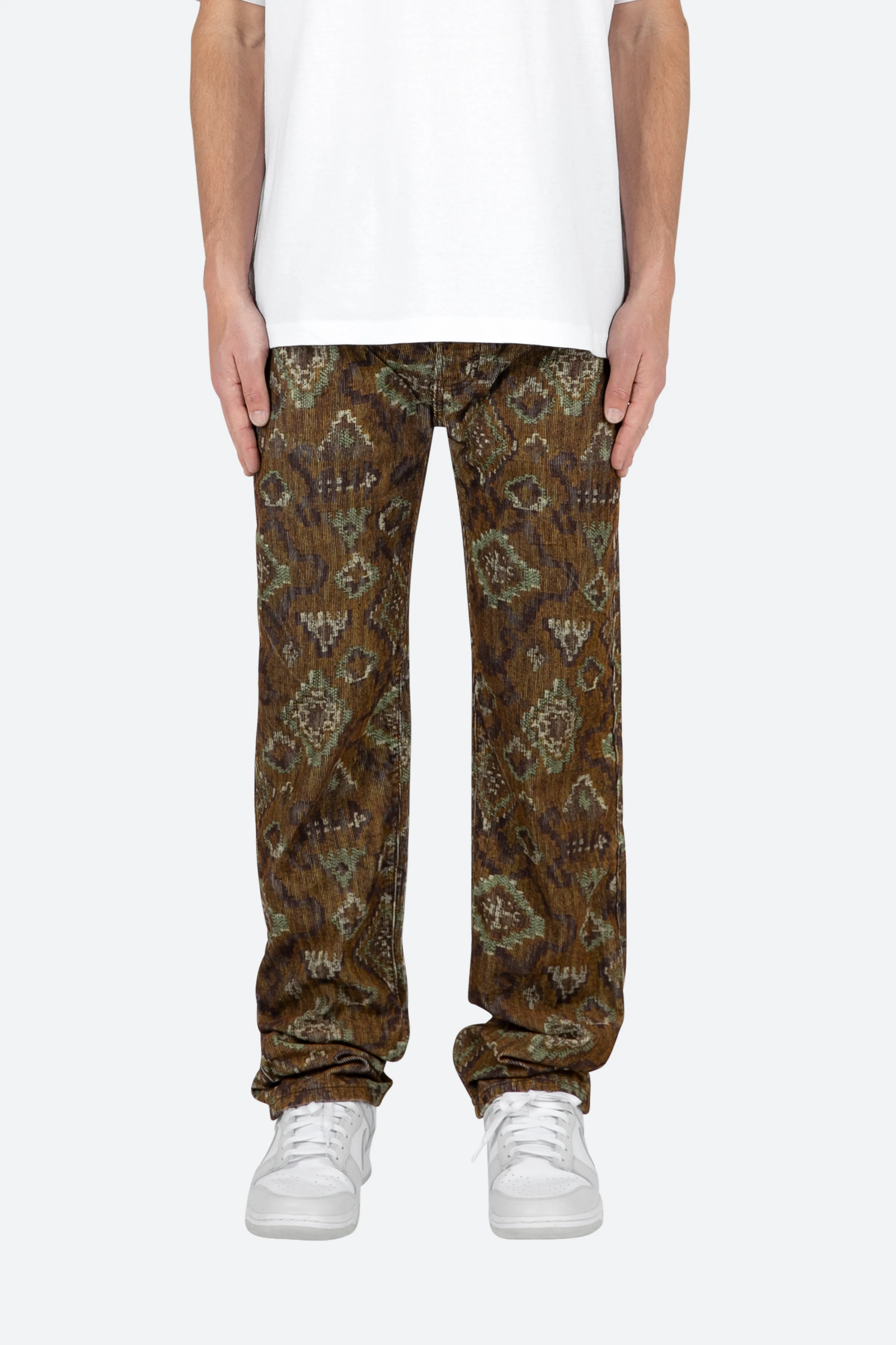 V129 Pattern Baggy Denim - Brown sold by MNML product image thumbnail 3