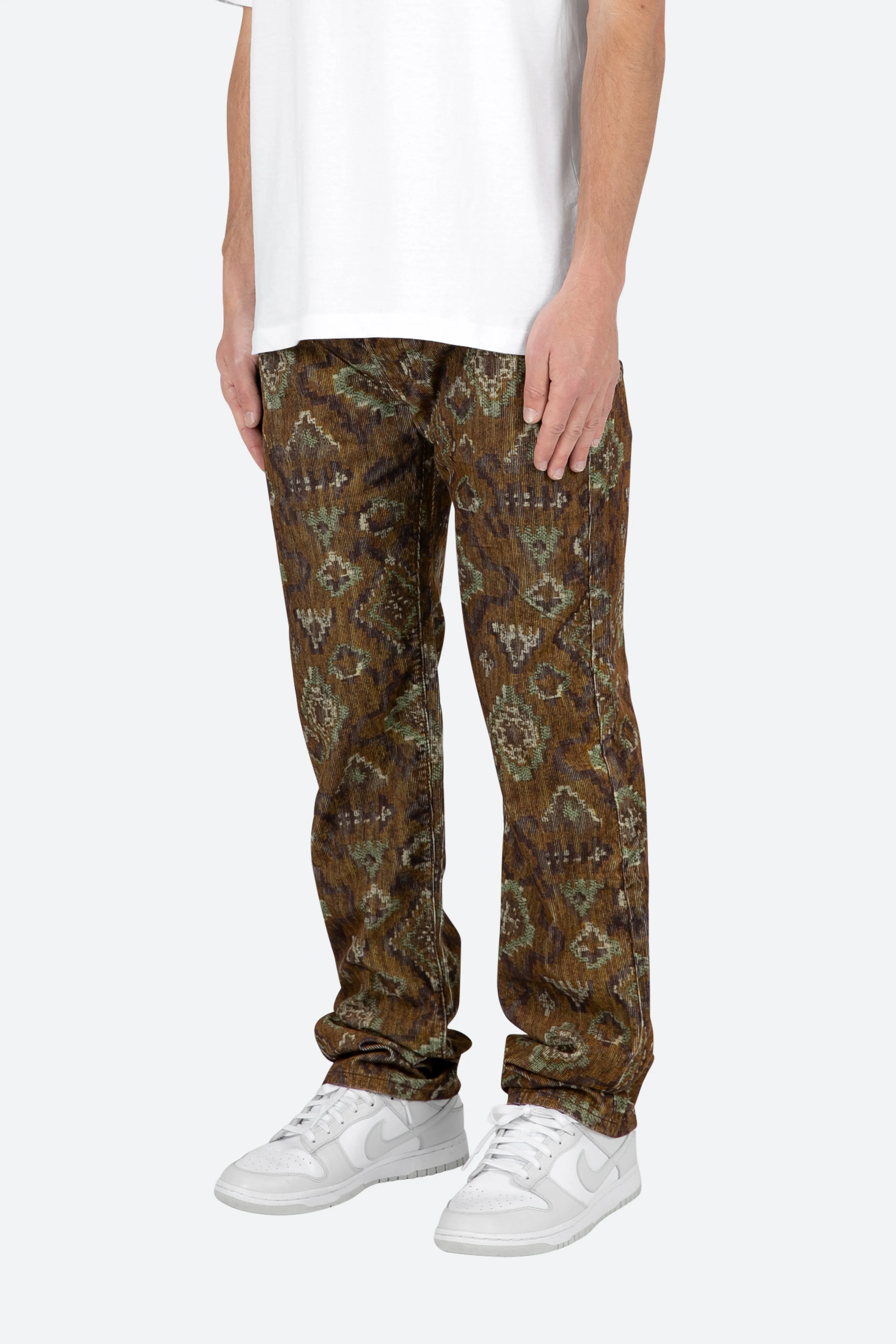 V129 Pattern Baggy Denim - Brown sold by MNML product image thumbnail 4