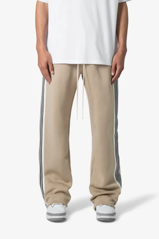 Tricot Side Stripe Pants - Earth sold by MNML