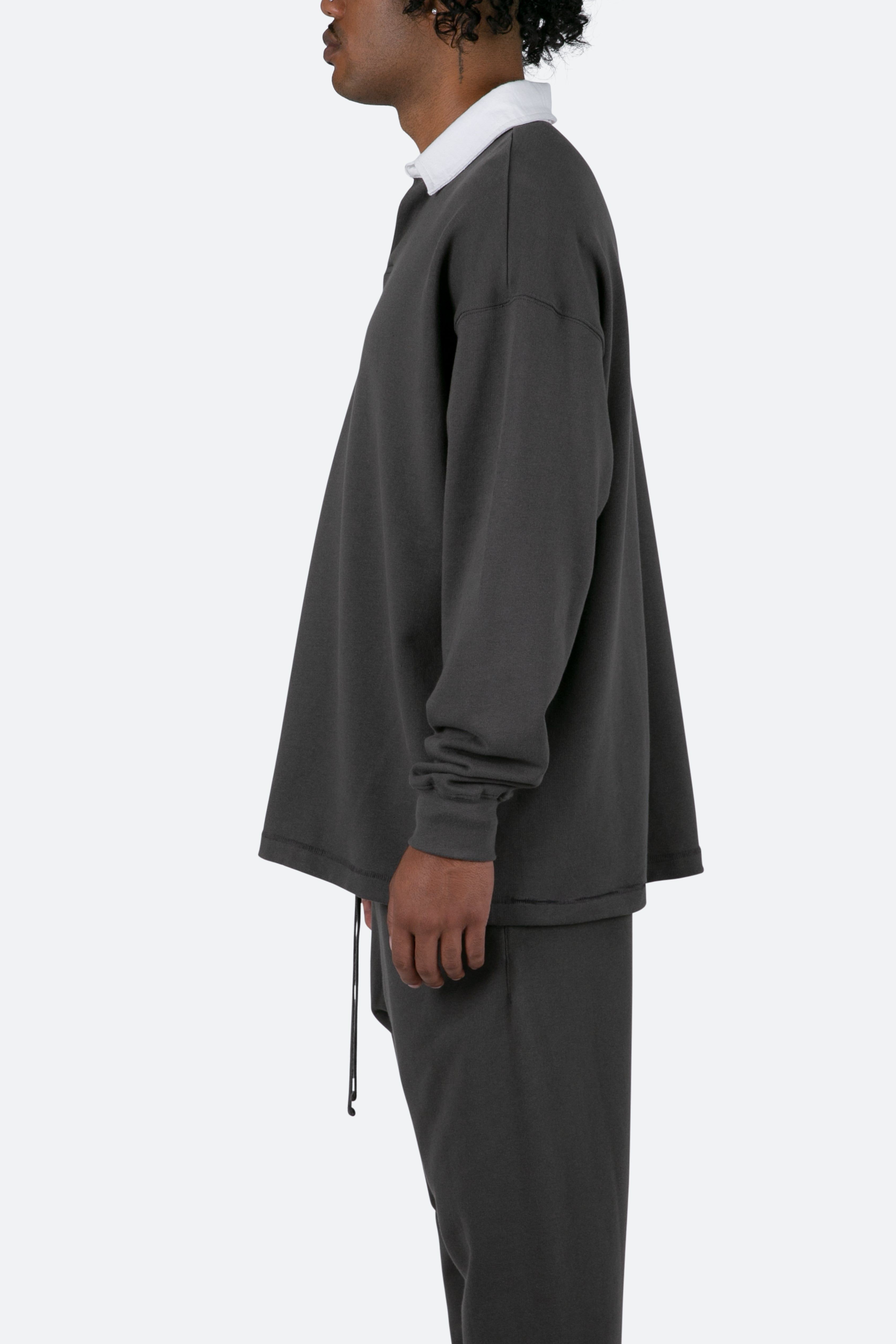 Every Day Rugby L/S Shirt - Charcoal Grey sold by MNML product image thumbnail 5