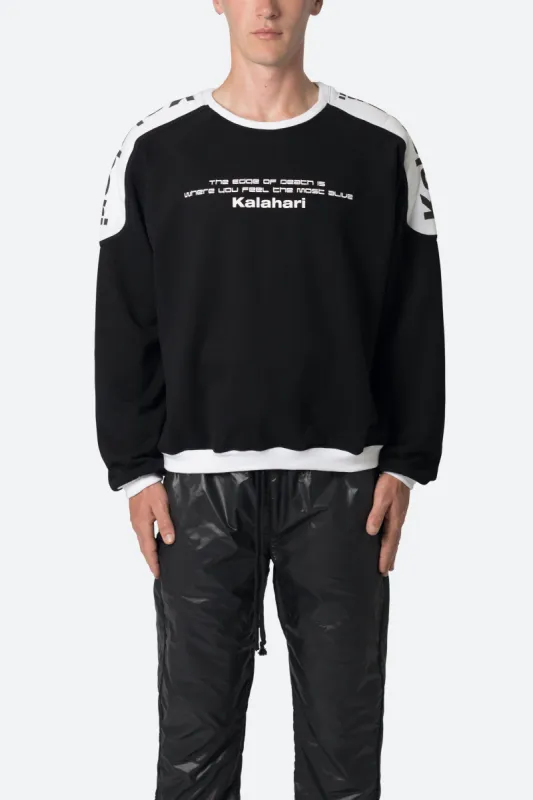 Kalahari Moto Crewneck - Black sold by MNML