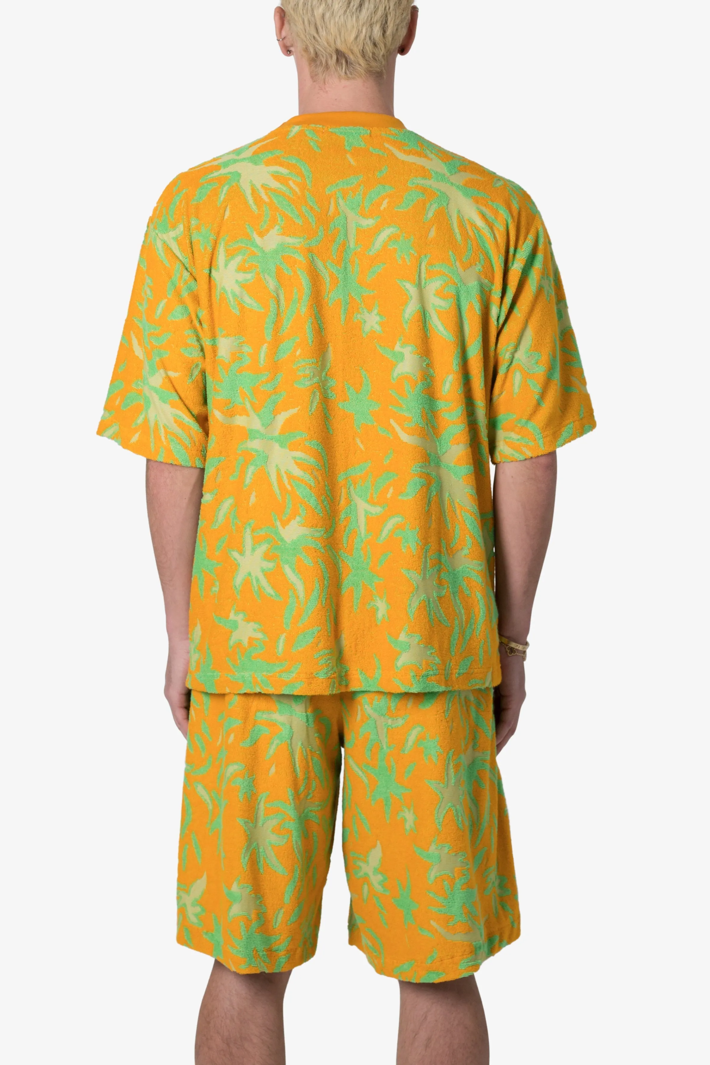 Jacquard Terry Shirt - Yellow/Green sold by MNML product image thumbnail 5