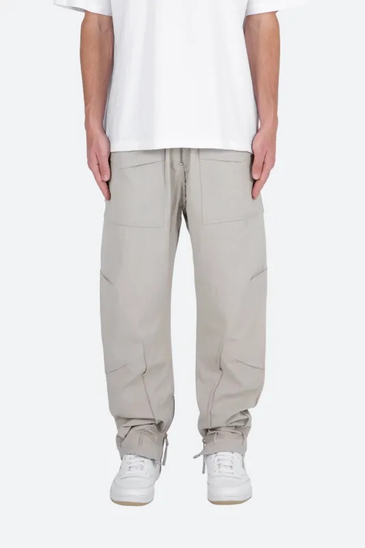 Multi Zip Cargo Pants - Stone sold by MNML