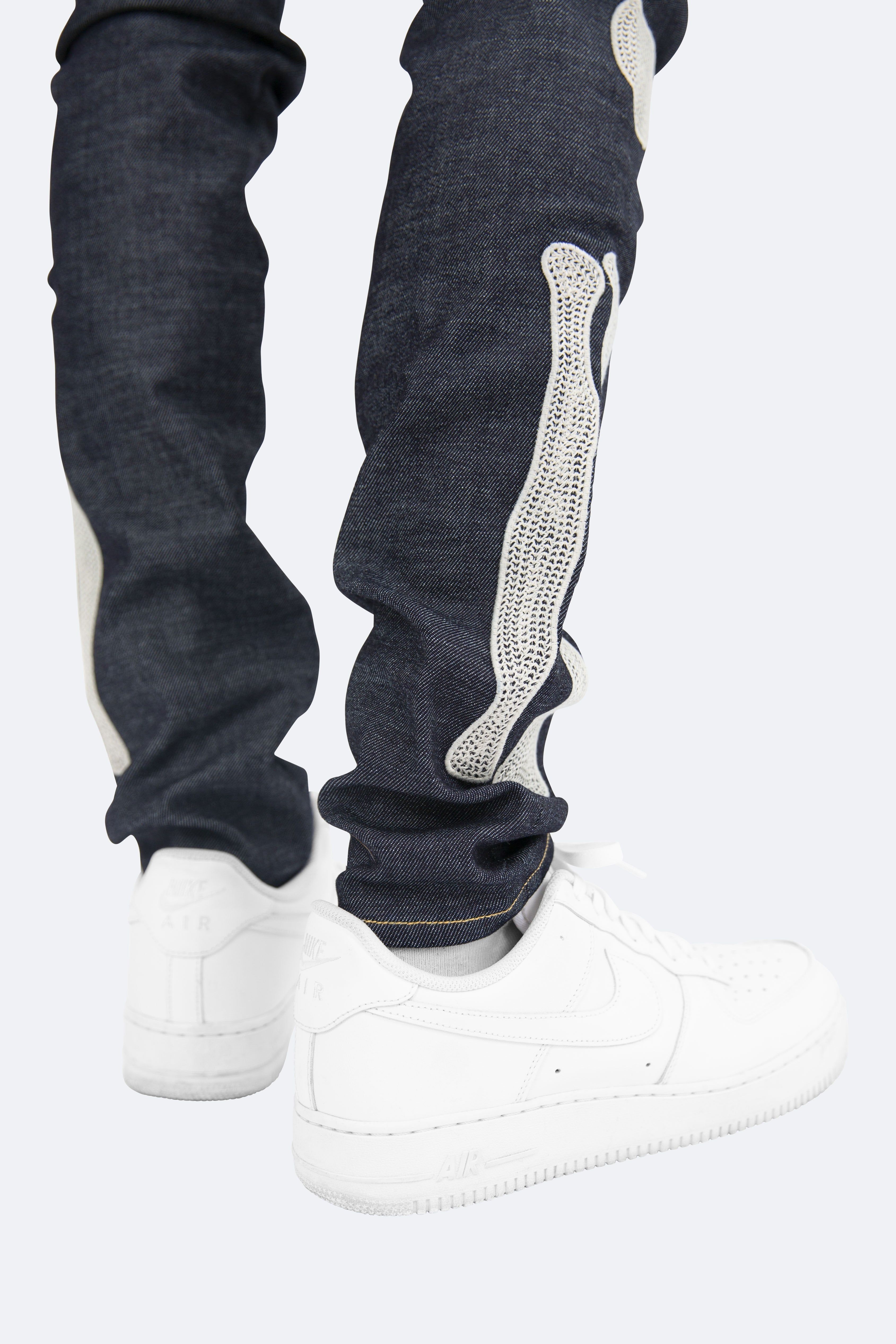 X199 Skeleton Skinny Denim - Raw Blue sold by MNML product image thumbnail 9