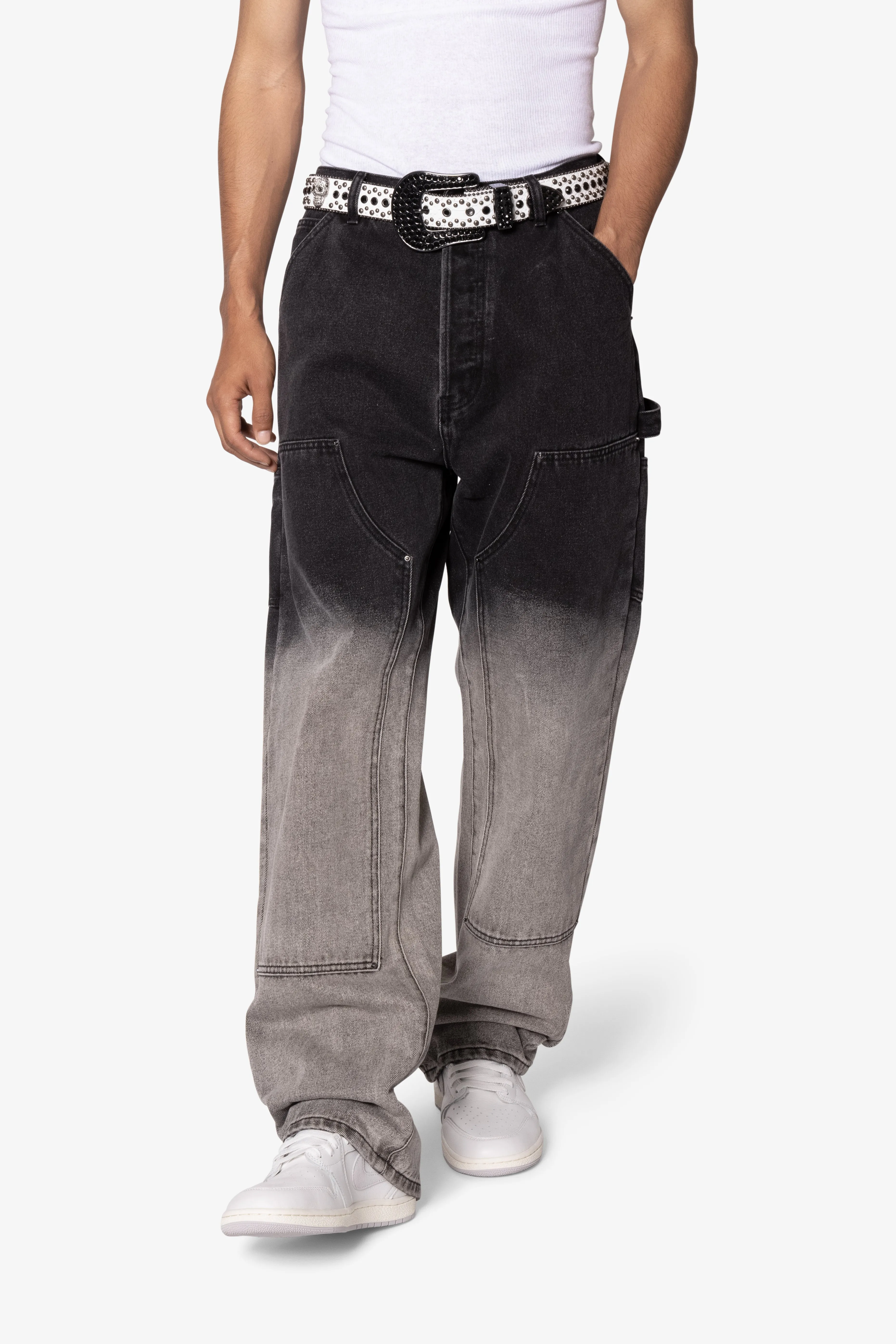 Studded Skull Belt - White sold by MNML product image thumbnail 4