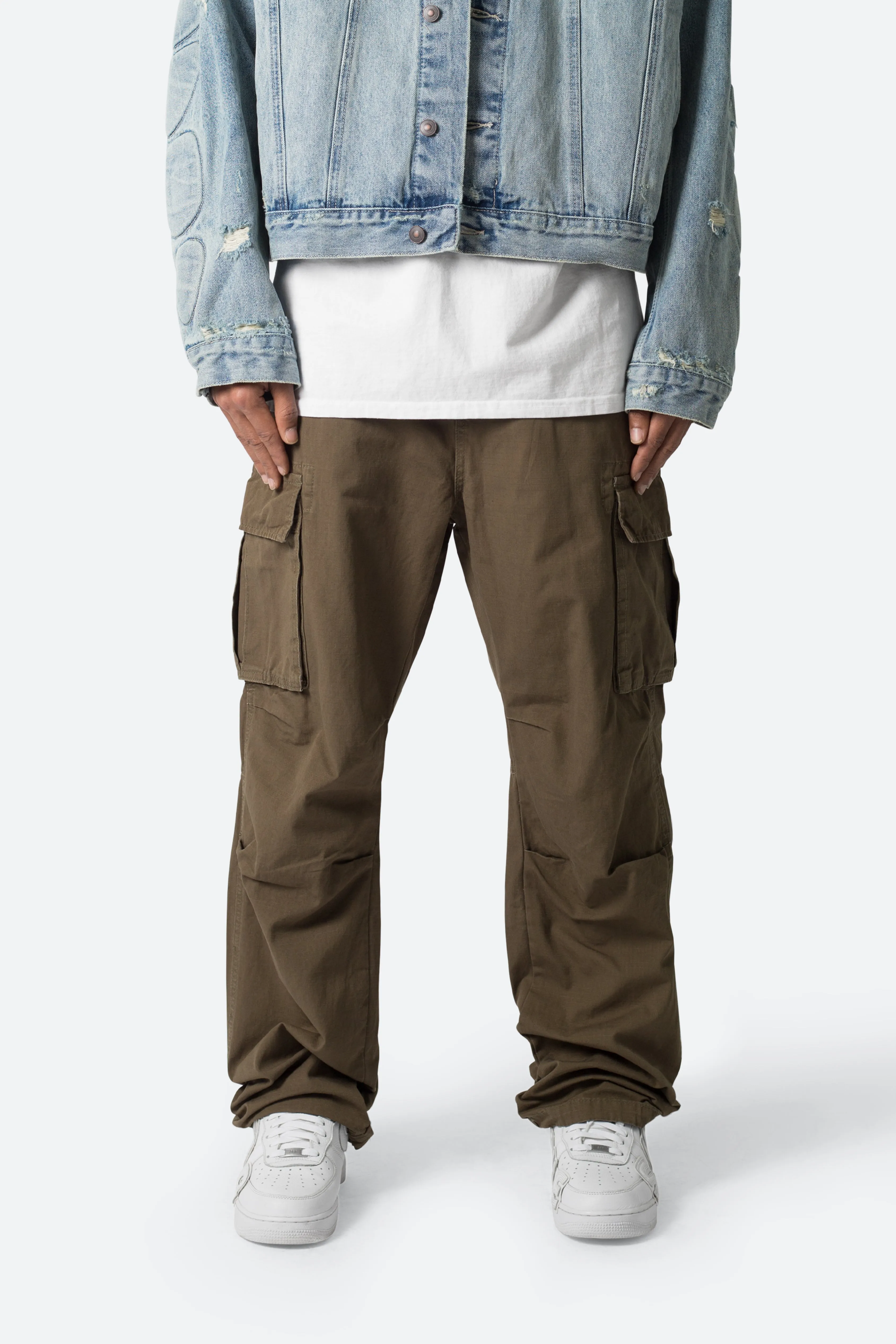 Ultra Baggy Vintage Cargo Pants - Olive sold by MNML product image thumbnail 2