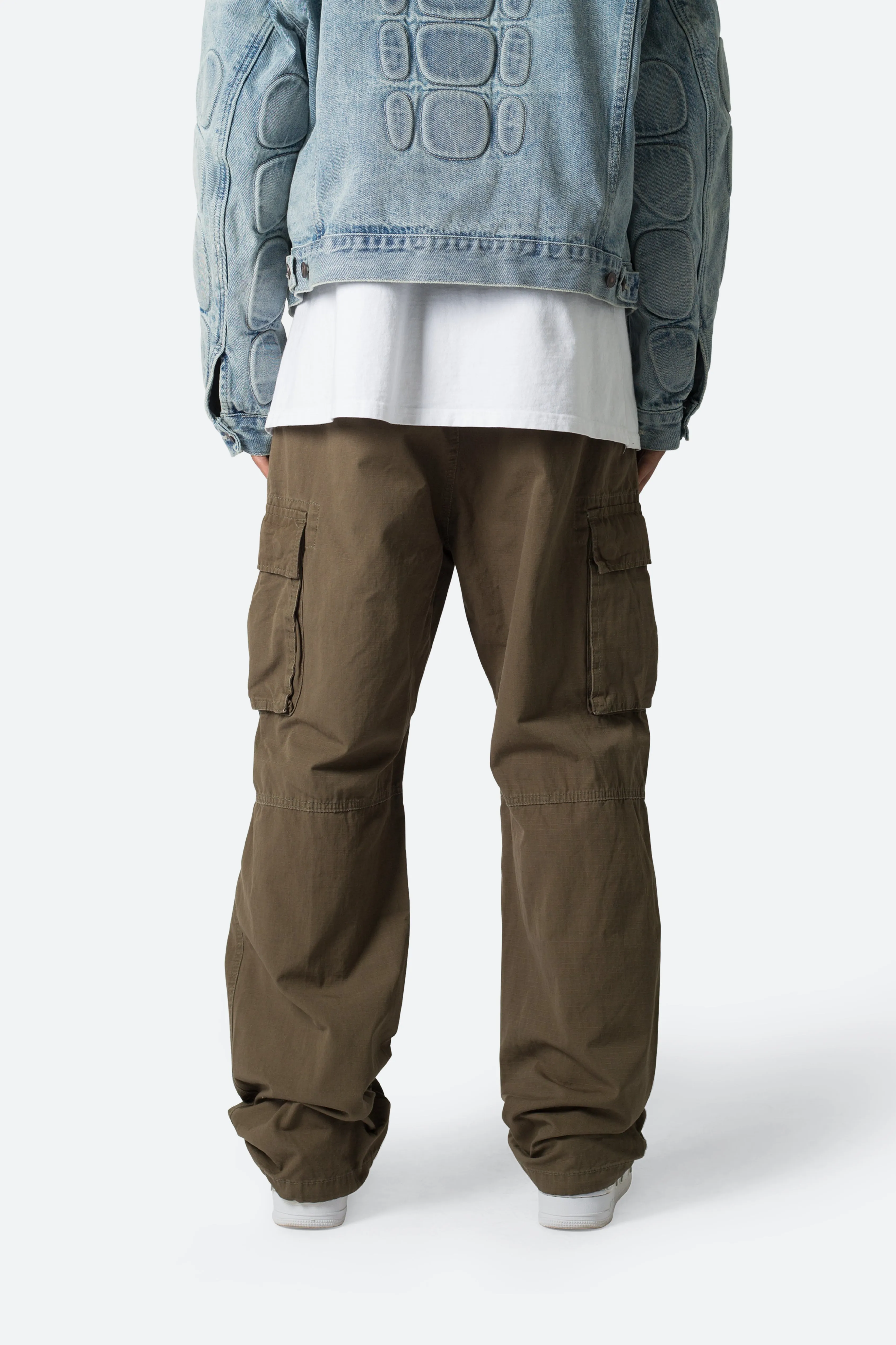 Ultra Baggy Vintage Cargo Pants - Olive sold by MNML product image thumbnail 5