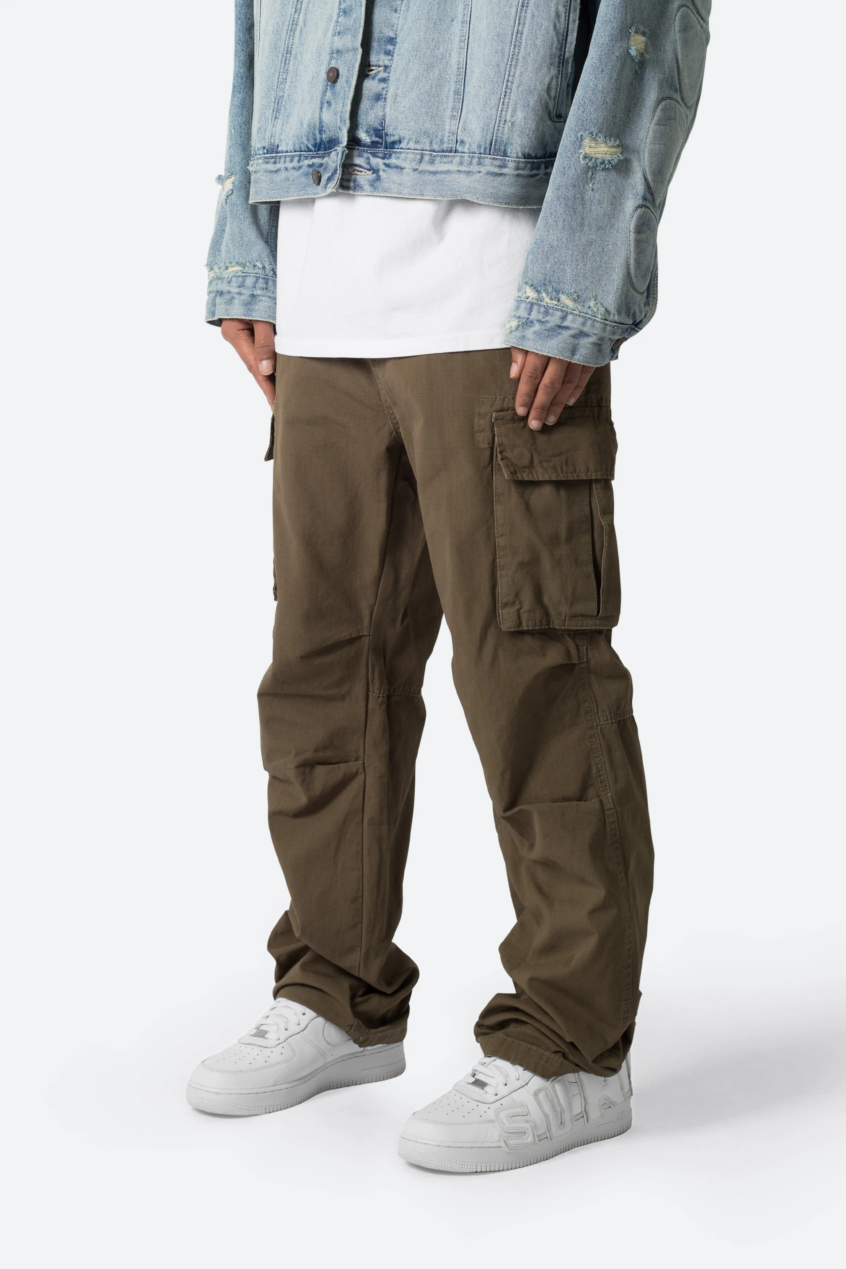 Ultra Baggy Vintage Cargo Pants - Olive sold by MNML product image thumbnail 3