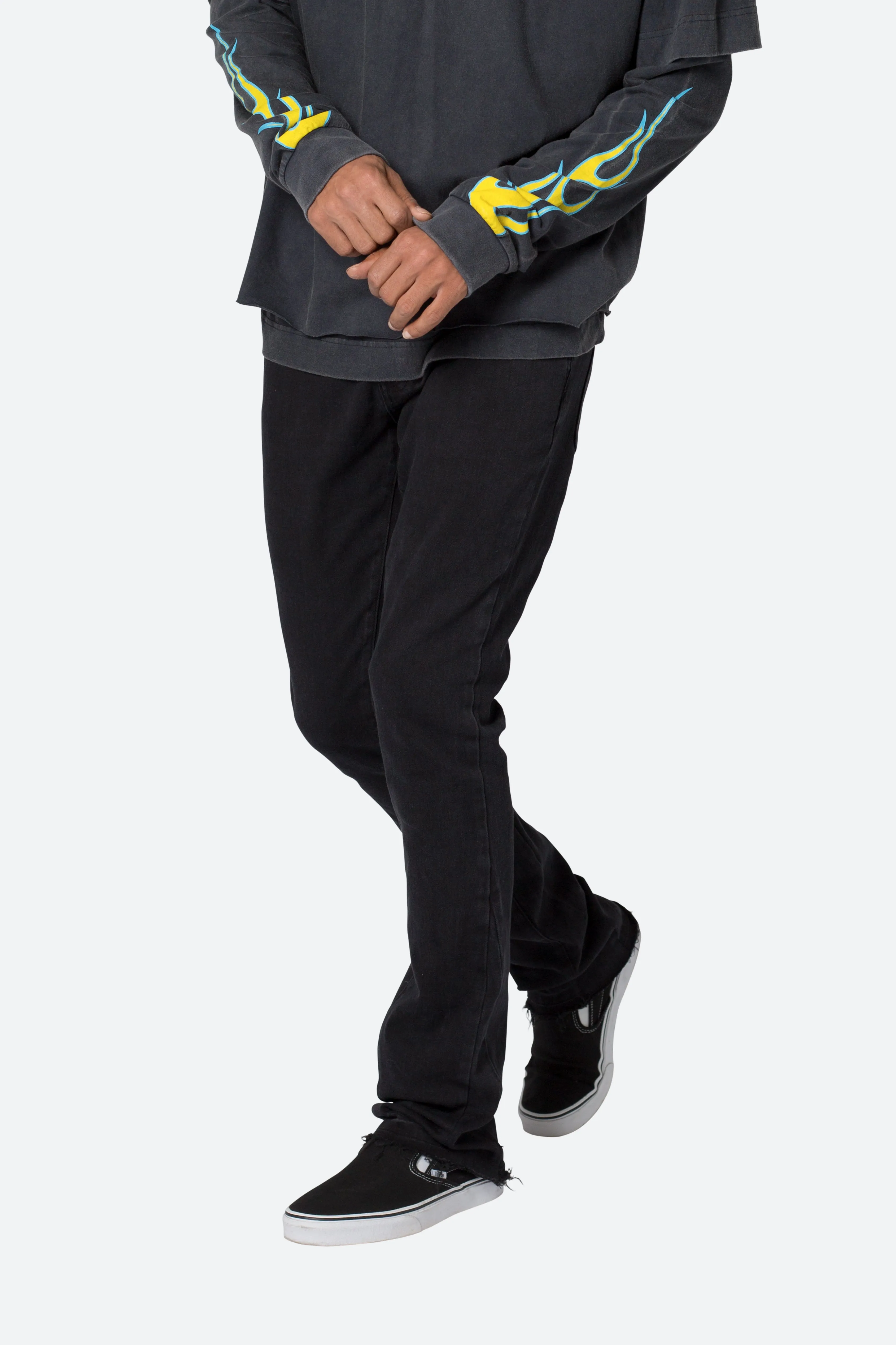 M524 Slim Stacked Denim - Black sold by MNML product image thumbnail 2