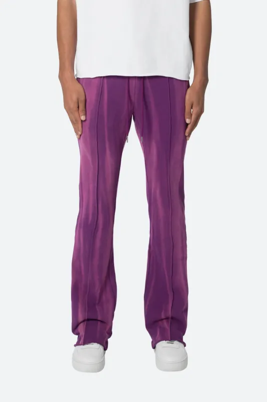 French Terry Flare Sweatpants - Purple sold by MNML