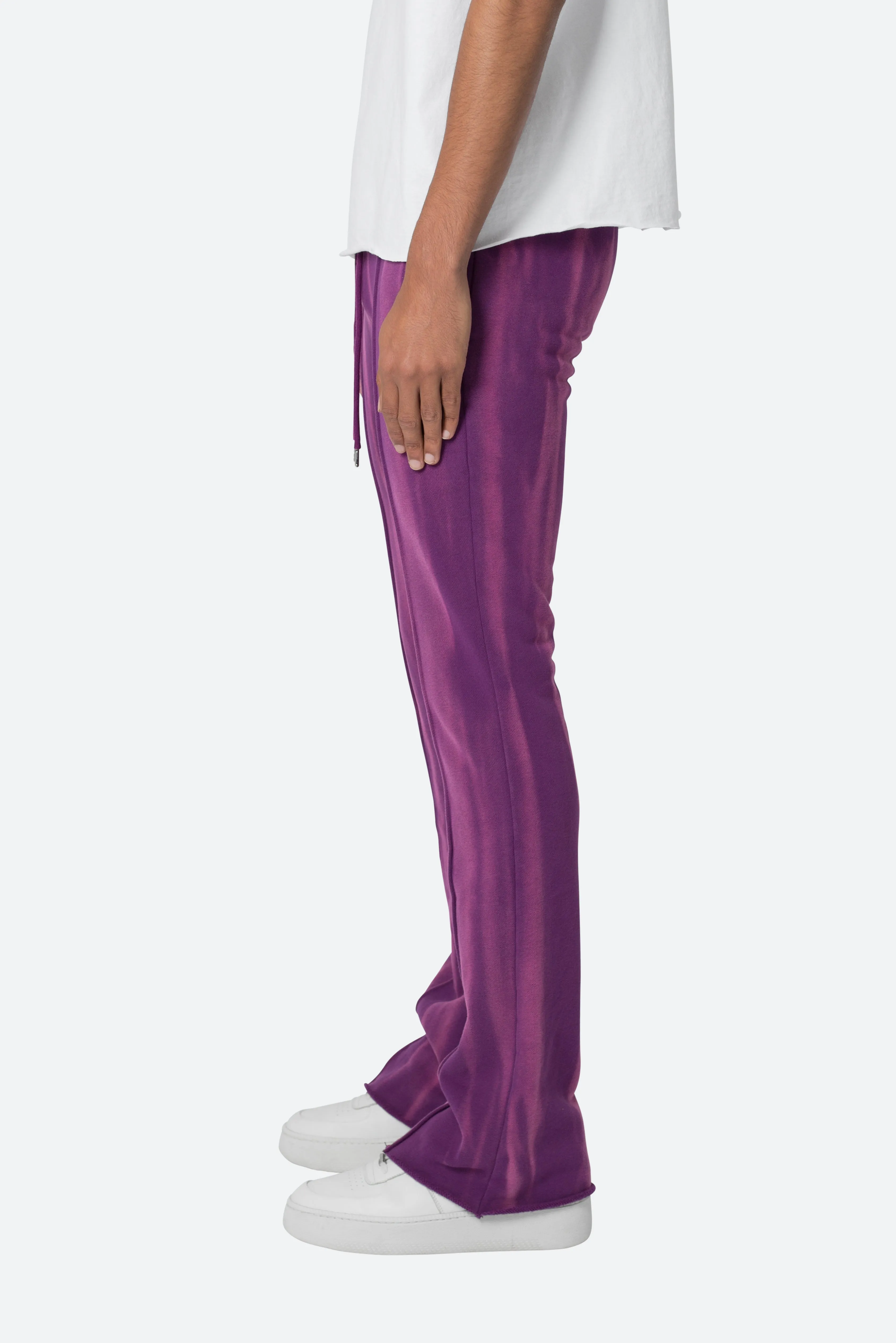 French Terry Flare Sweatpants - Purple sold by MNML product image thumbnail 5