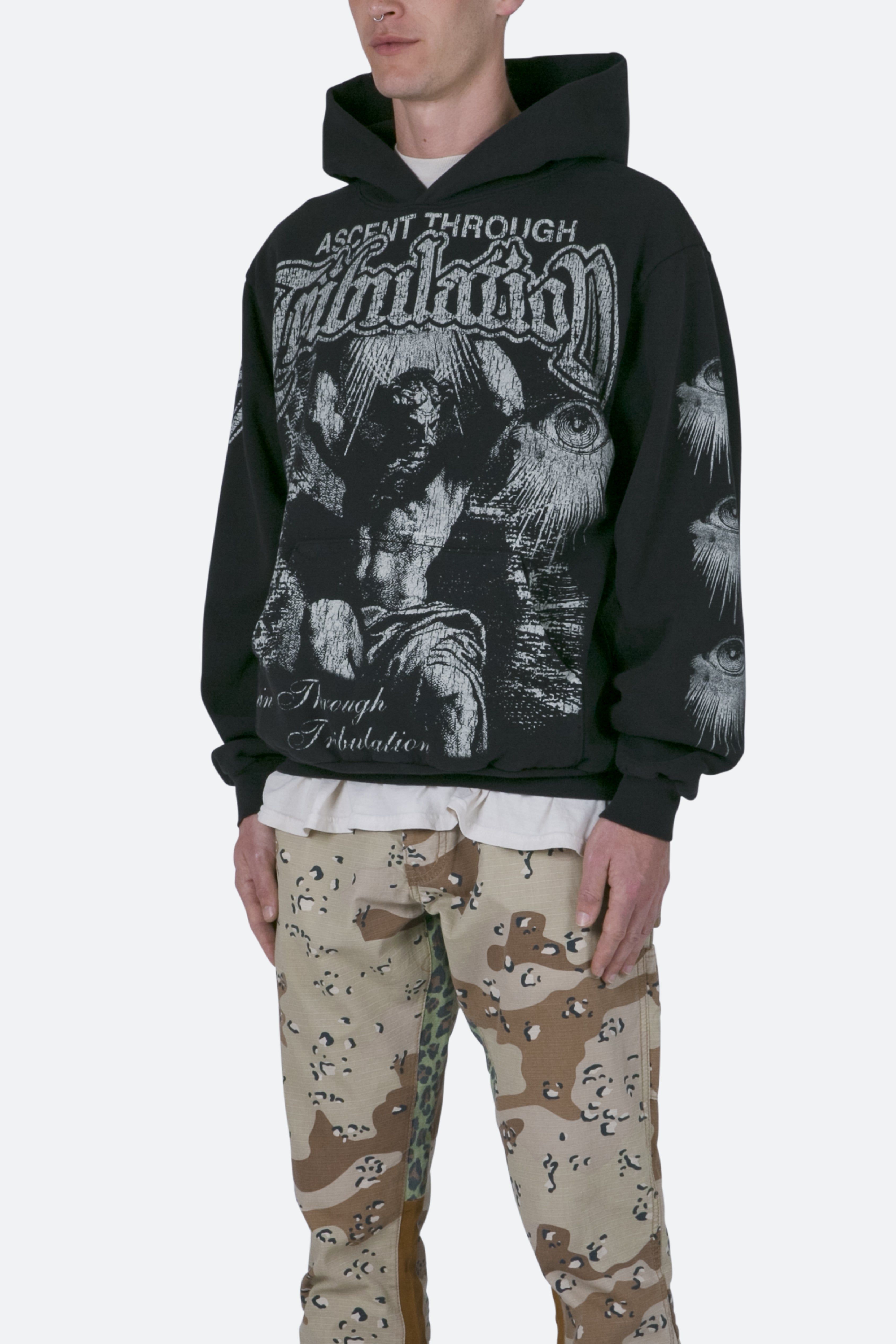 Tribulation Hoodie - Off Black sold by MNML product image thumbnail 5